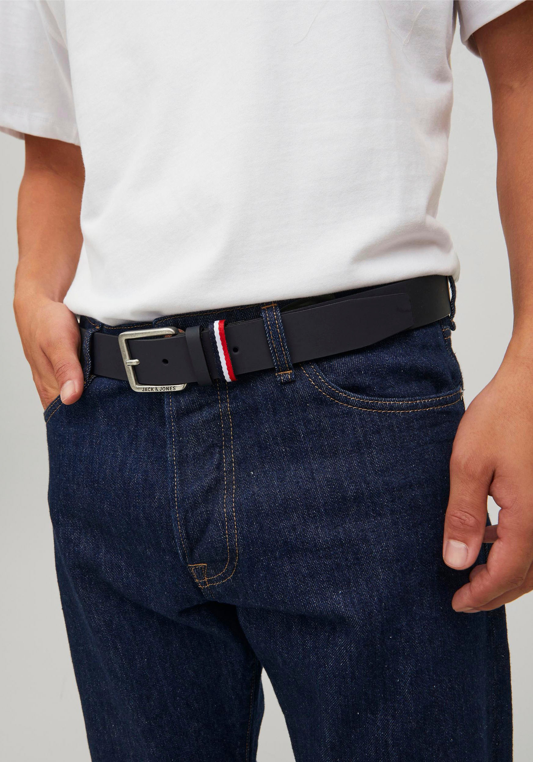 Jack & Jones Belts - Black / Black - XL