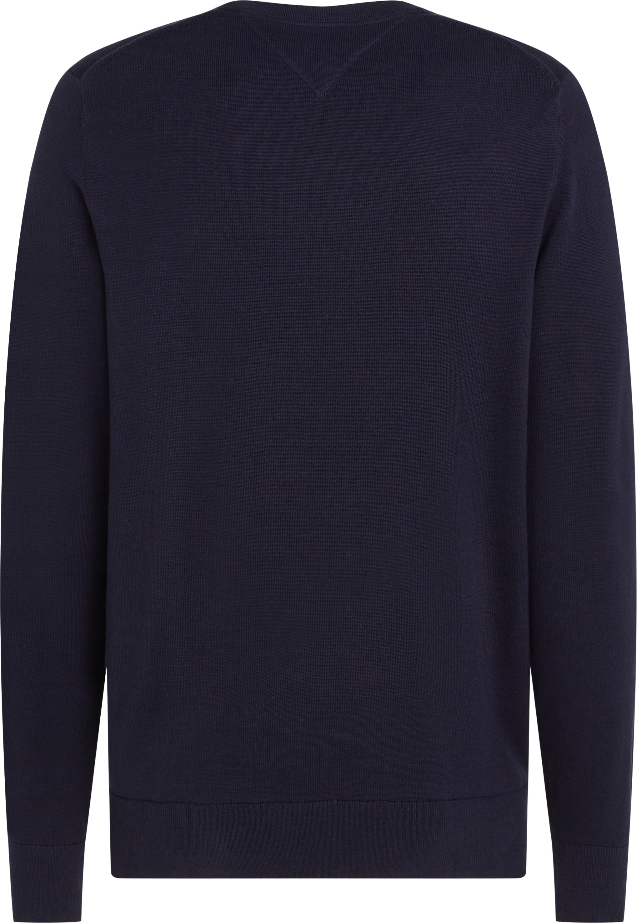 Tommy Hilfiger Big & Tall Rundhalspullover »BT-ESSENTIAL COTTON CREW NECK-B«, in Grossen Grössen, Logostickerei
