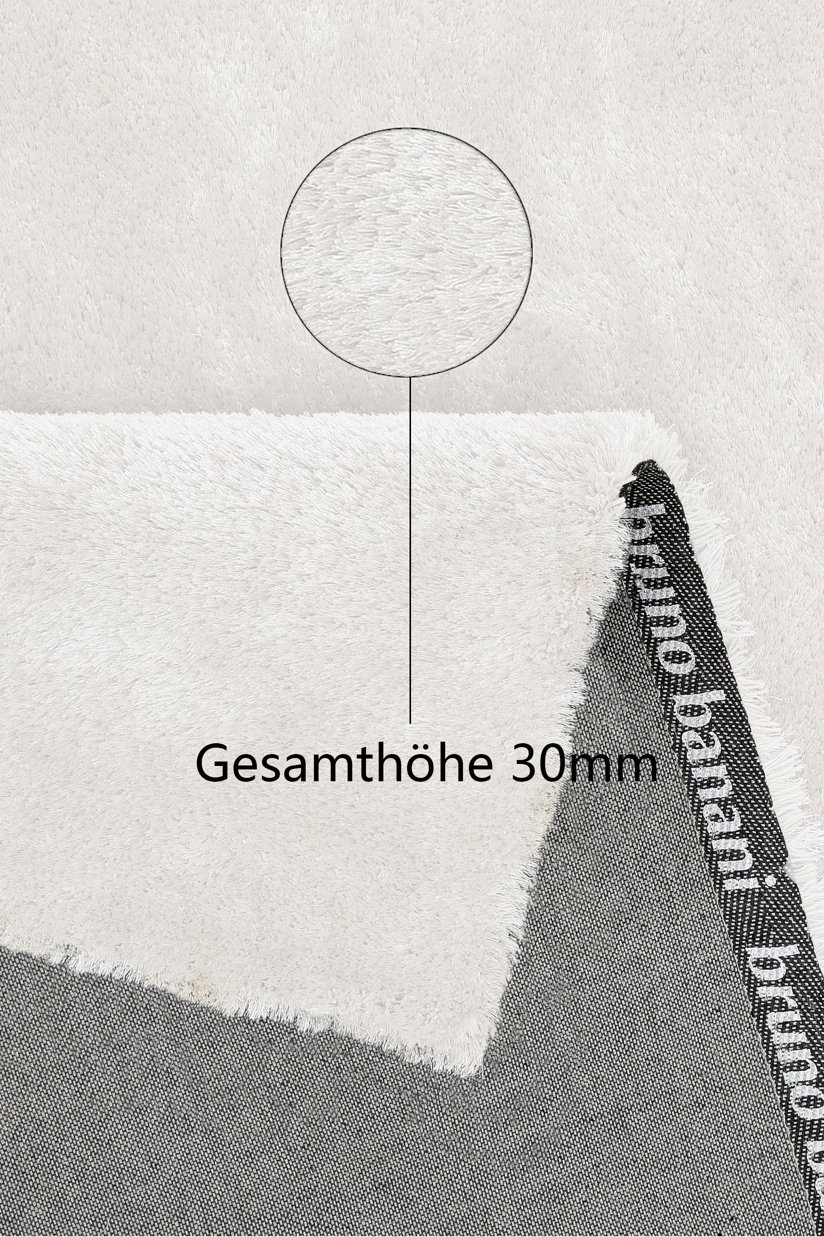 Bruno Banani Hochflor-Teppich »Dana«, rechteckig, uni, weich, Mikrofaser Teppiche, Wohnzimmer, Schlafzimmer, Esszimmer