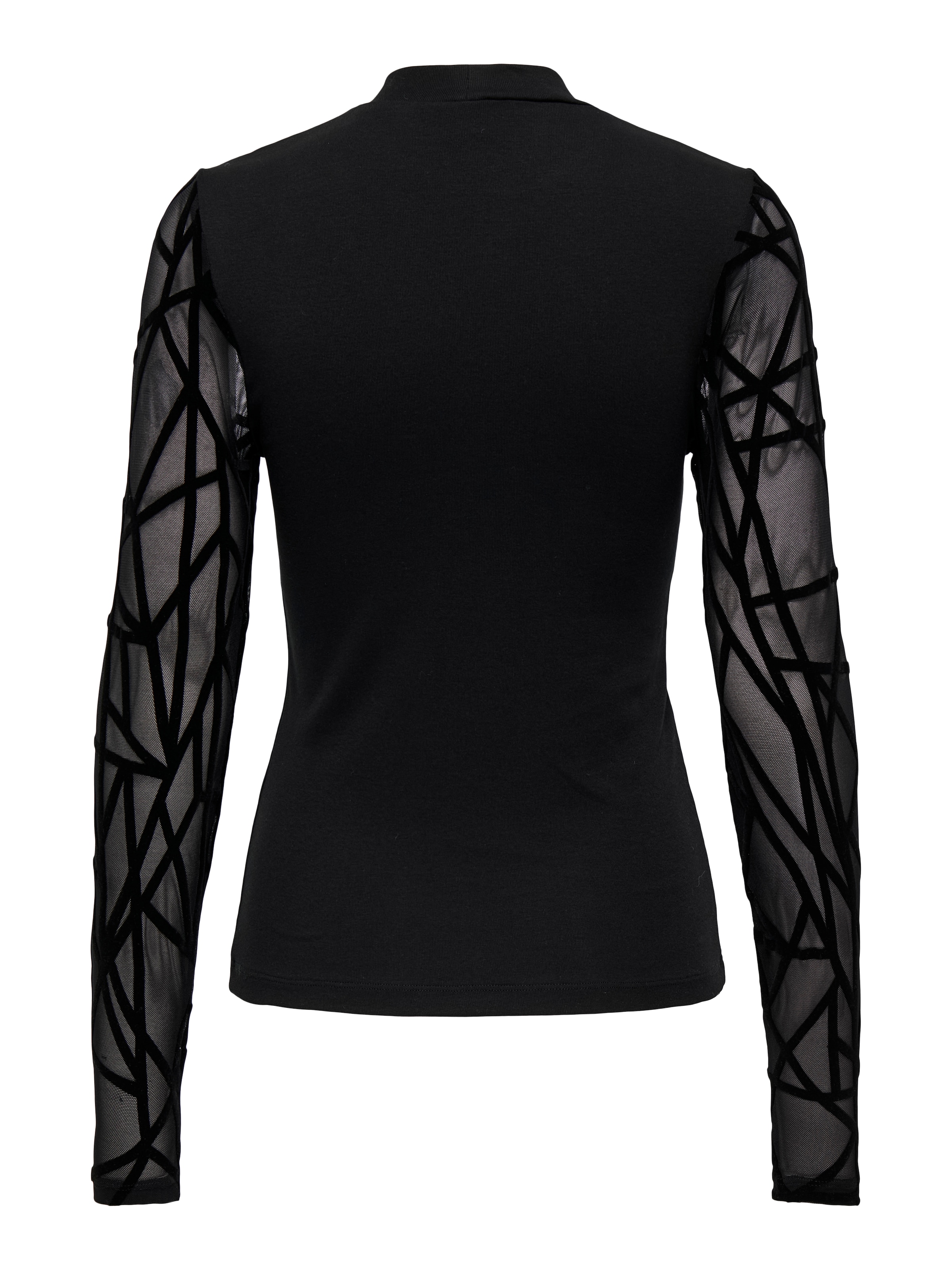 ONLY Langarmshirt »ONLCOLETTE LIFE L/S MESH MIX TOP BOX JRS«