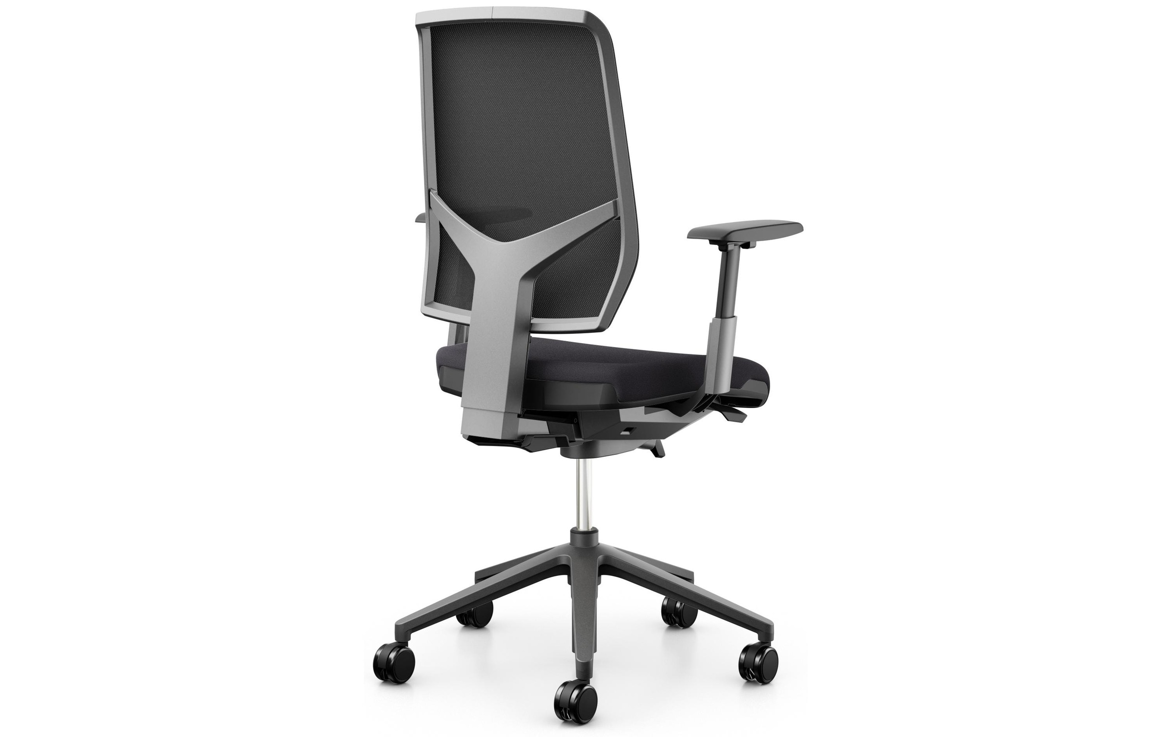 Giroflex Schreibtischstuhl »68 mit Netzrücken und Armlehnen, Charcoal«