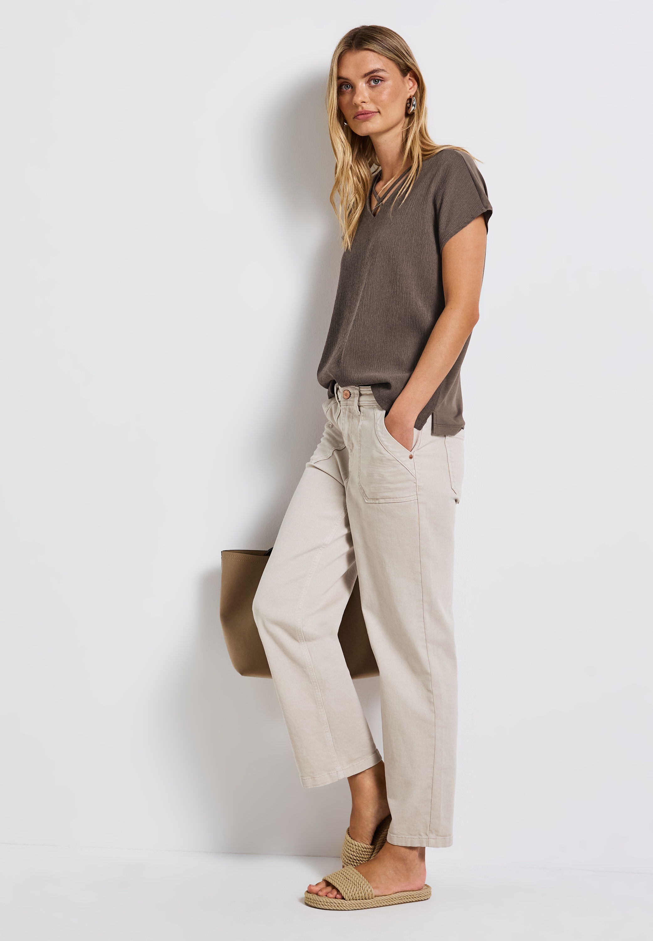 STREET ONE Shirttop, mit Struktur