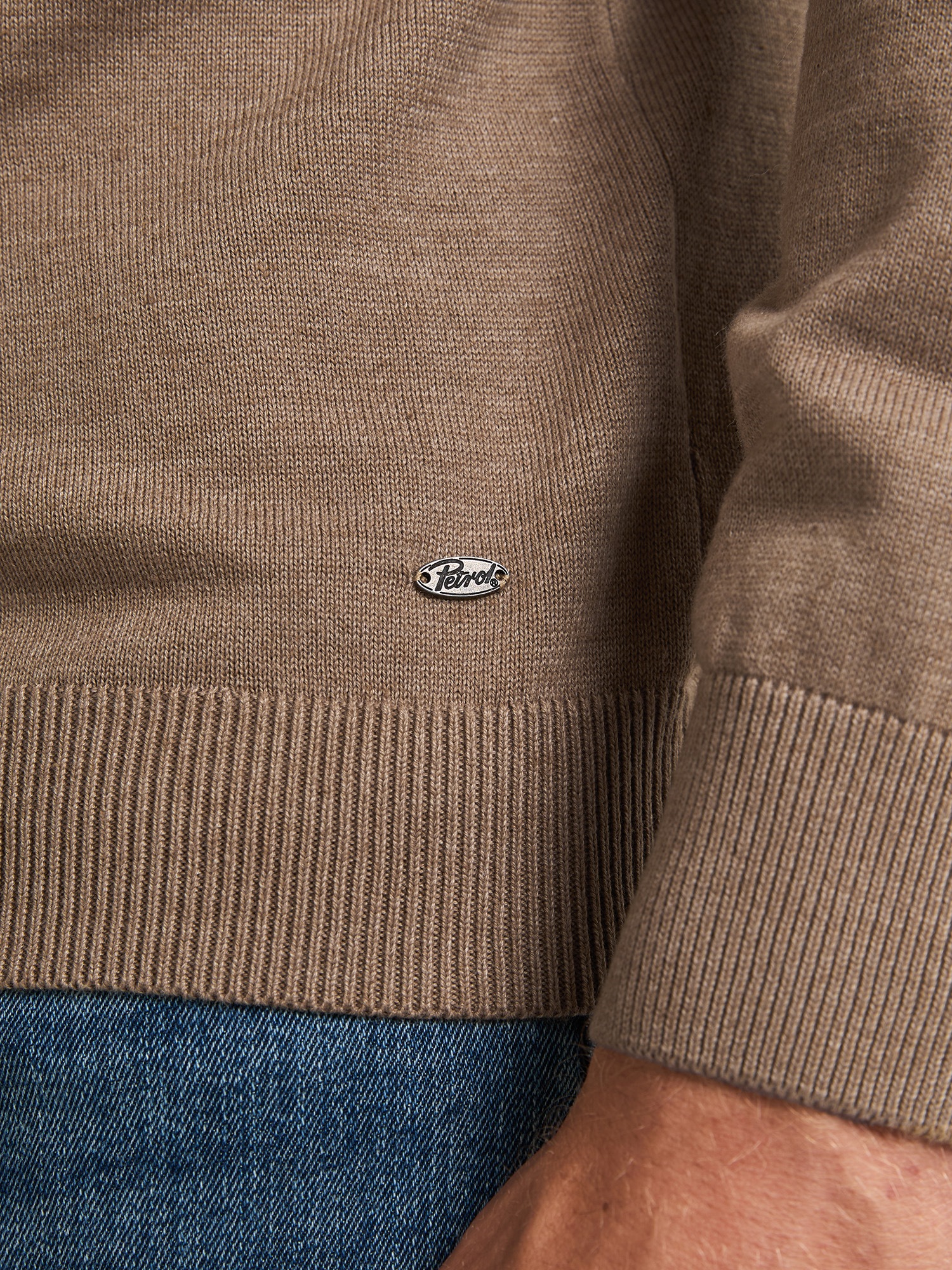 Petrol Industries Rollkragenpullover »Men Knitwear Collar Basi«, Pflegeleichter Materialmix mit Baumwollanteil