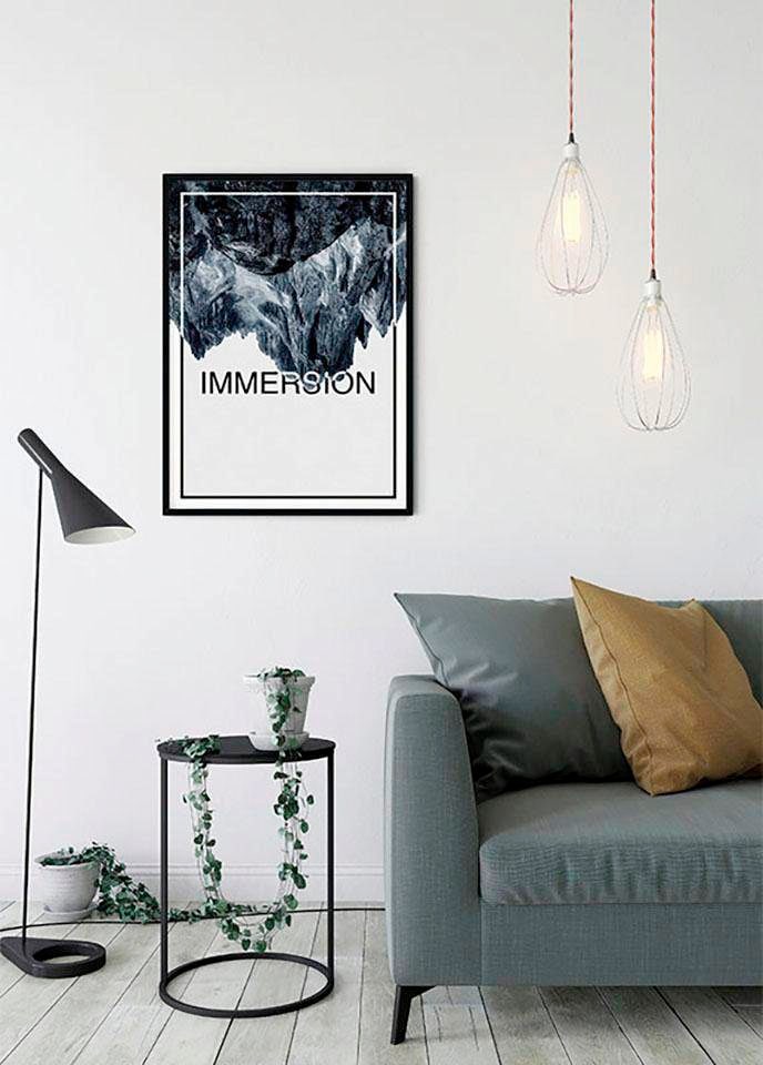 ❤ Komar Poster »Immersion Steel«, Abstrakt-Sprüche & Texte, (1 St.),  Kinderzimmer, Schlafzimmer, Wohnzimmer ordern im Jelmoli-Online Shop
