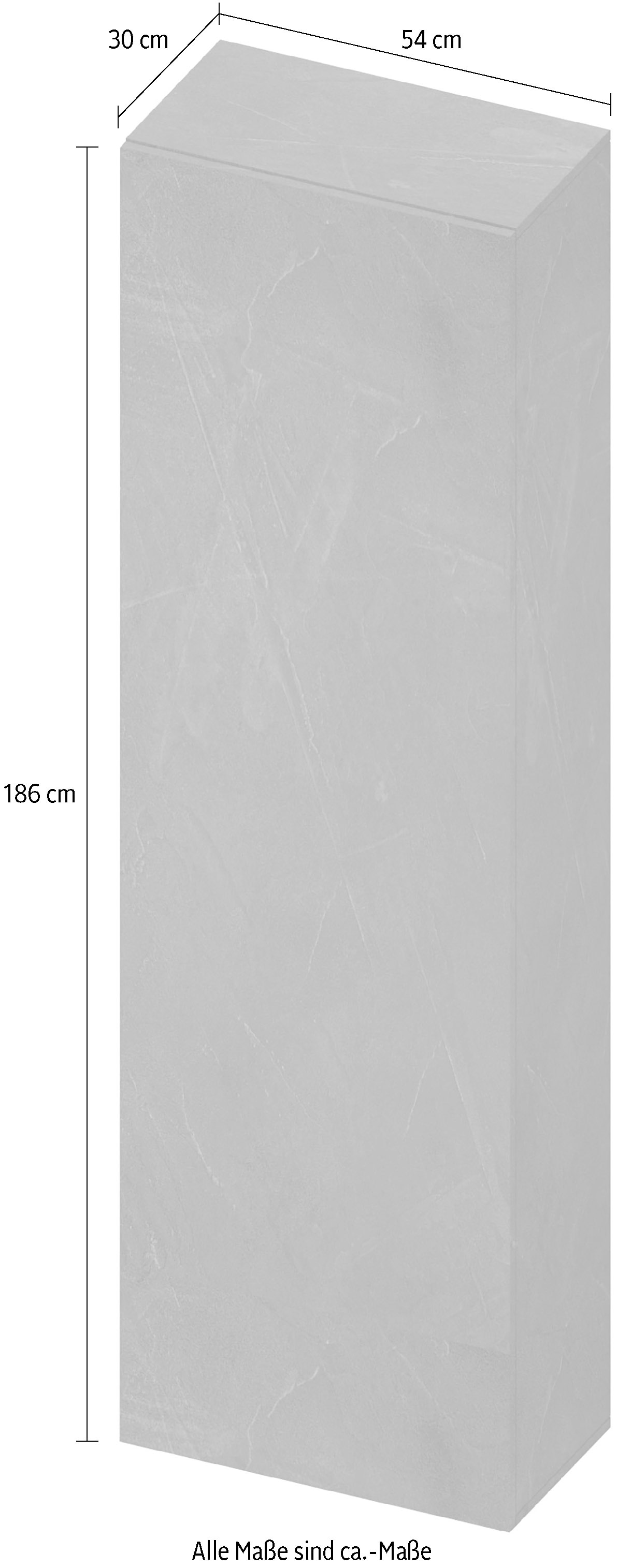 INOSIGN Mehrzweckschrank »Infinity Breite 54 cm, Stauraumschrank mit 1 Tür, Mehrzweckschrank,«, mit Push-to-open Funktion, 2 Grössen, verschiedene Farben