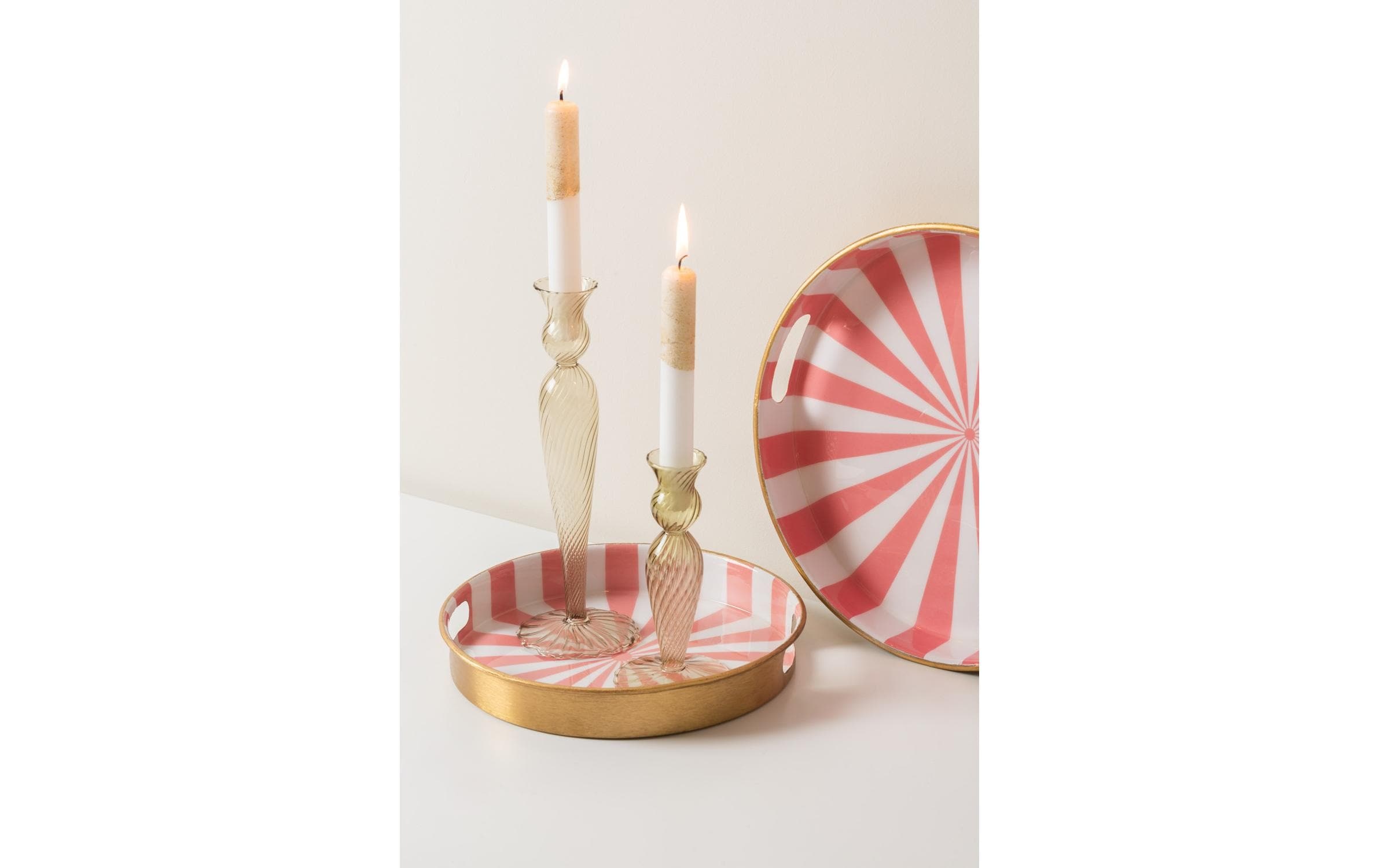Present Time Tablett »Candy Swirl 2 Stück«