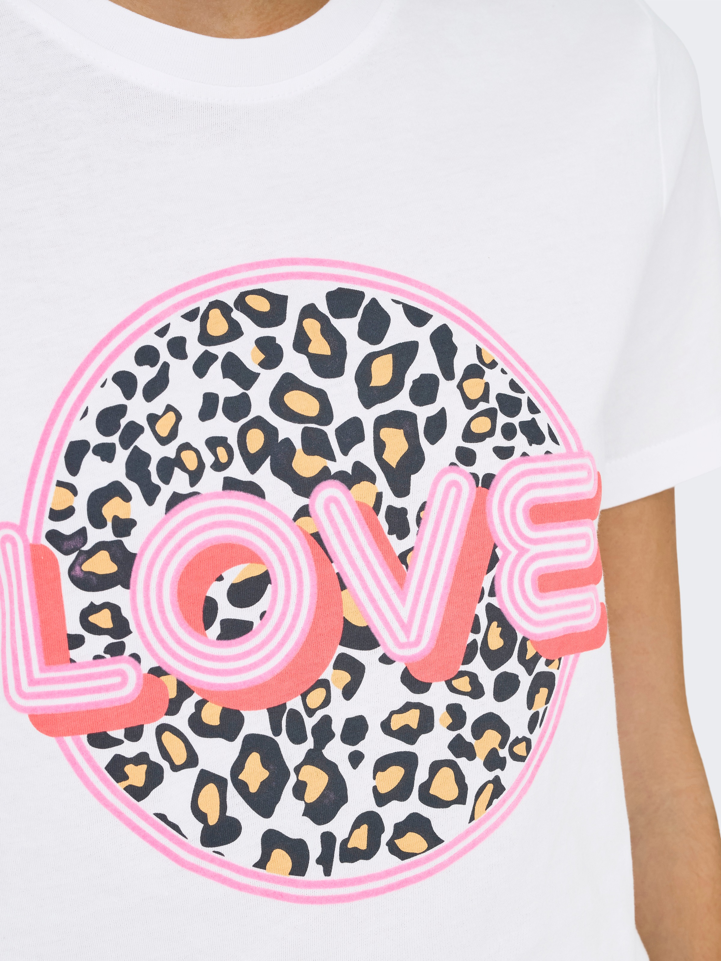 ONLY Kurzarmshirt »ONLARIYA LIFE REG S/S LOVE TOP BOX JRS«