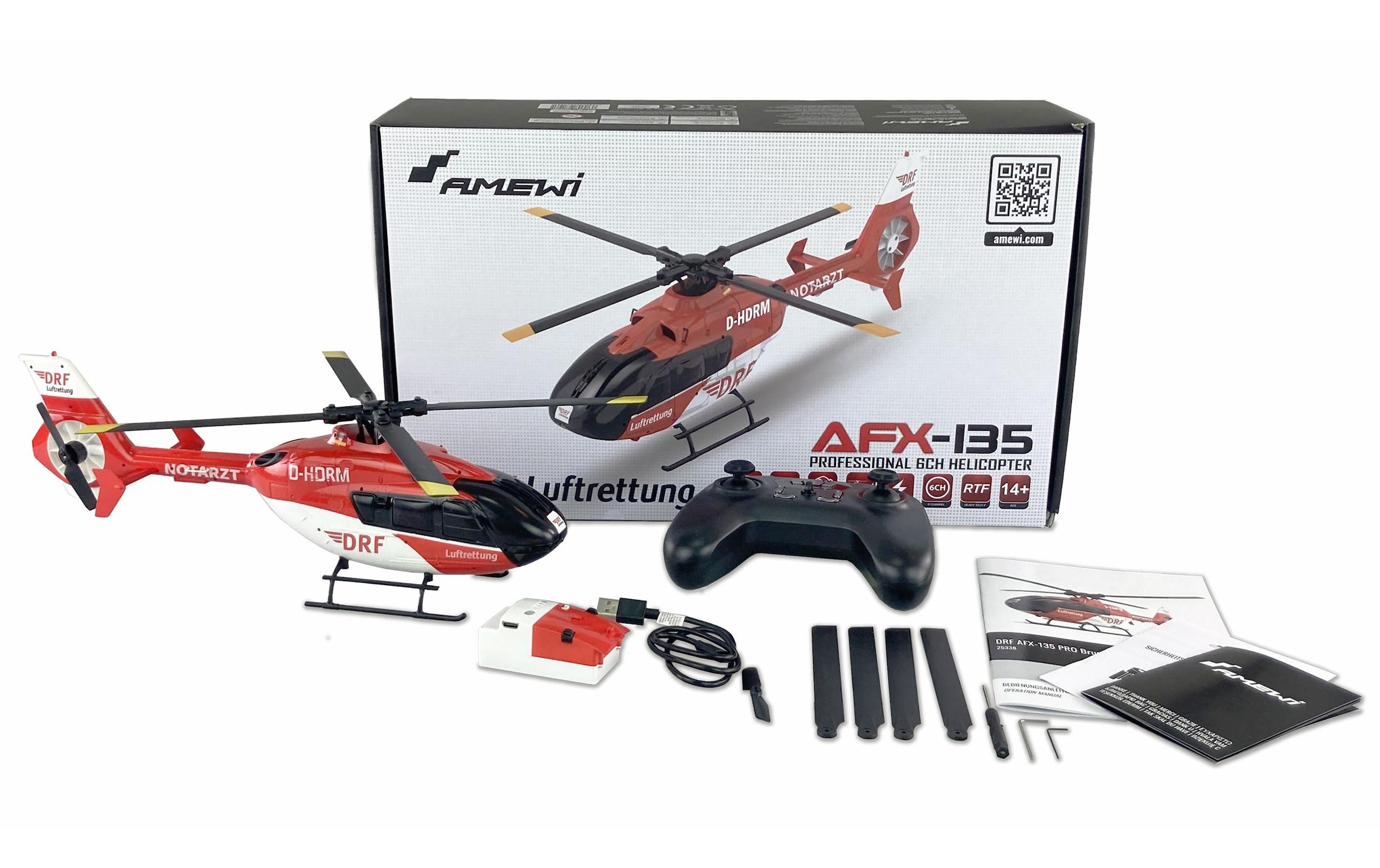 Amewi RC-Helikopter »AFX-135 Pro Brushless CP RTF«