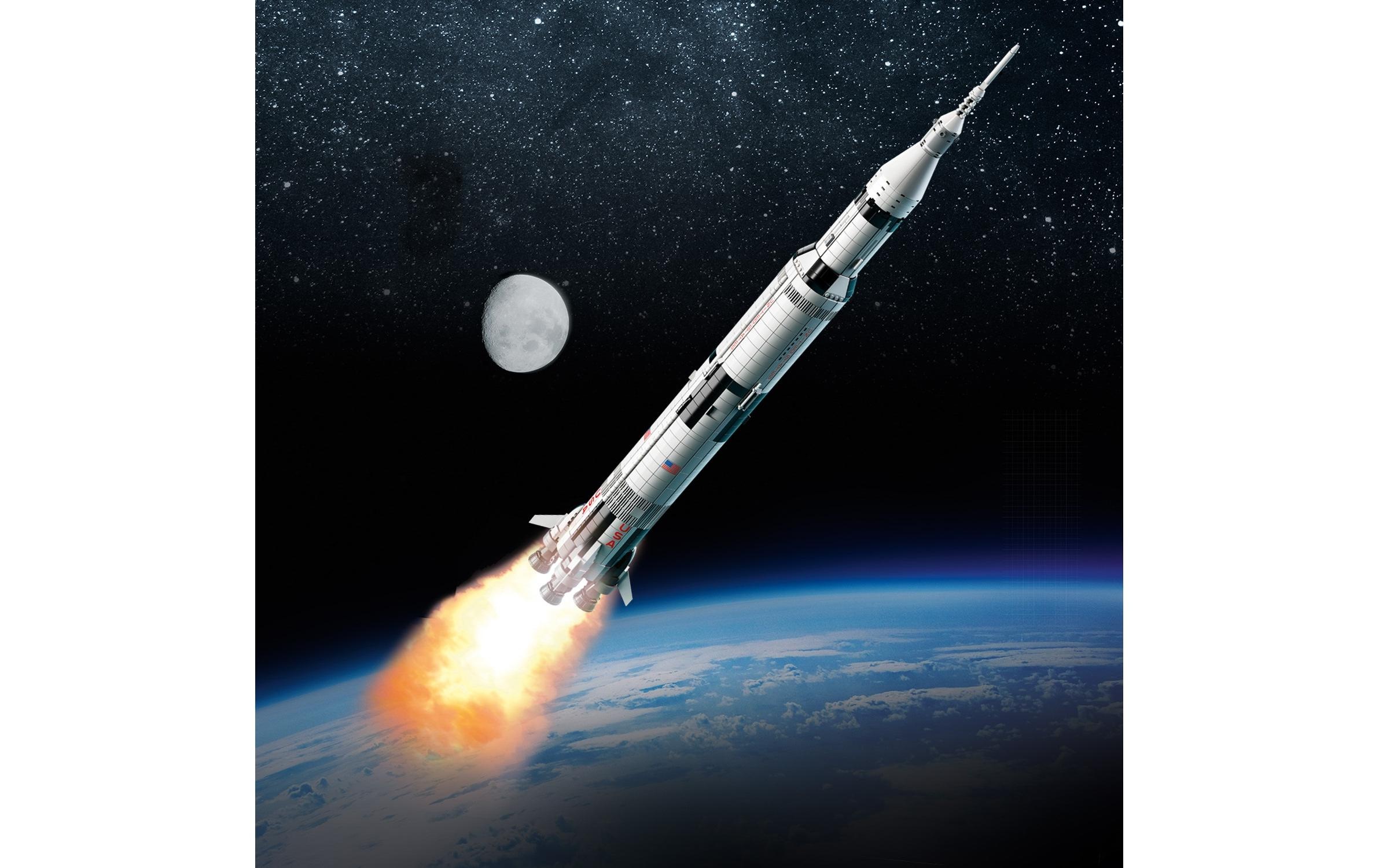 LEGO® Spielbausteine »NASA Apollo Saturn V 92«, (1969 St.)