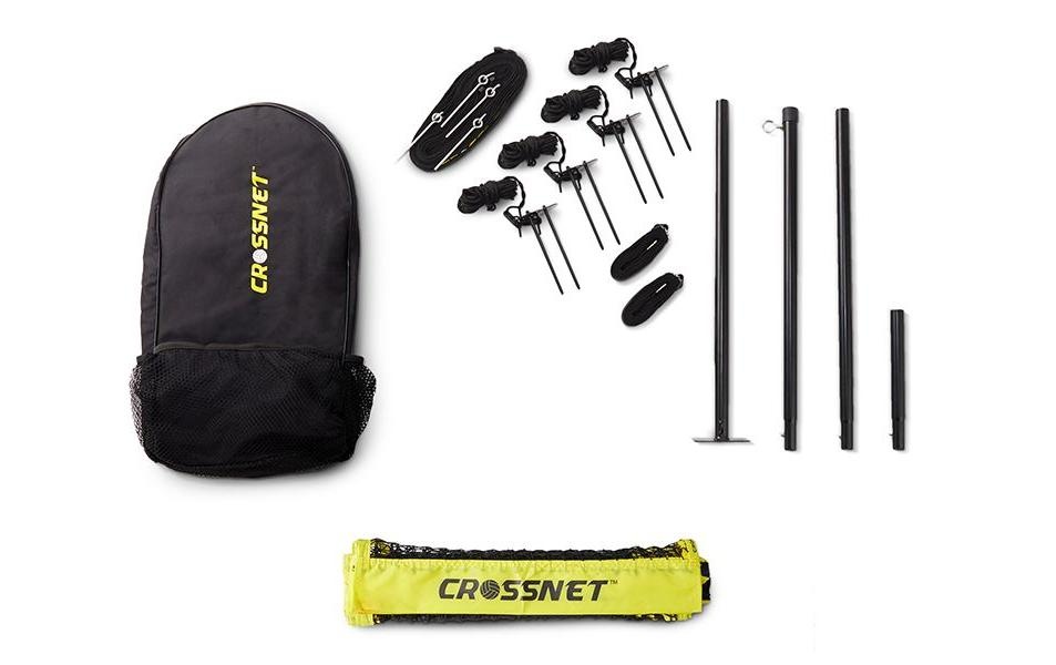 Crossnet distributed by Hammer Volleyballnetz »Crossnet Schwarz/Gelb«