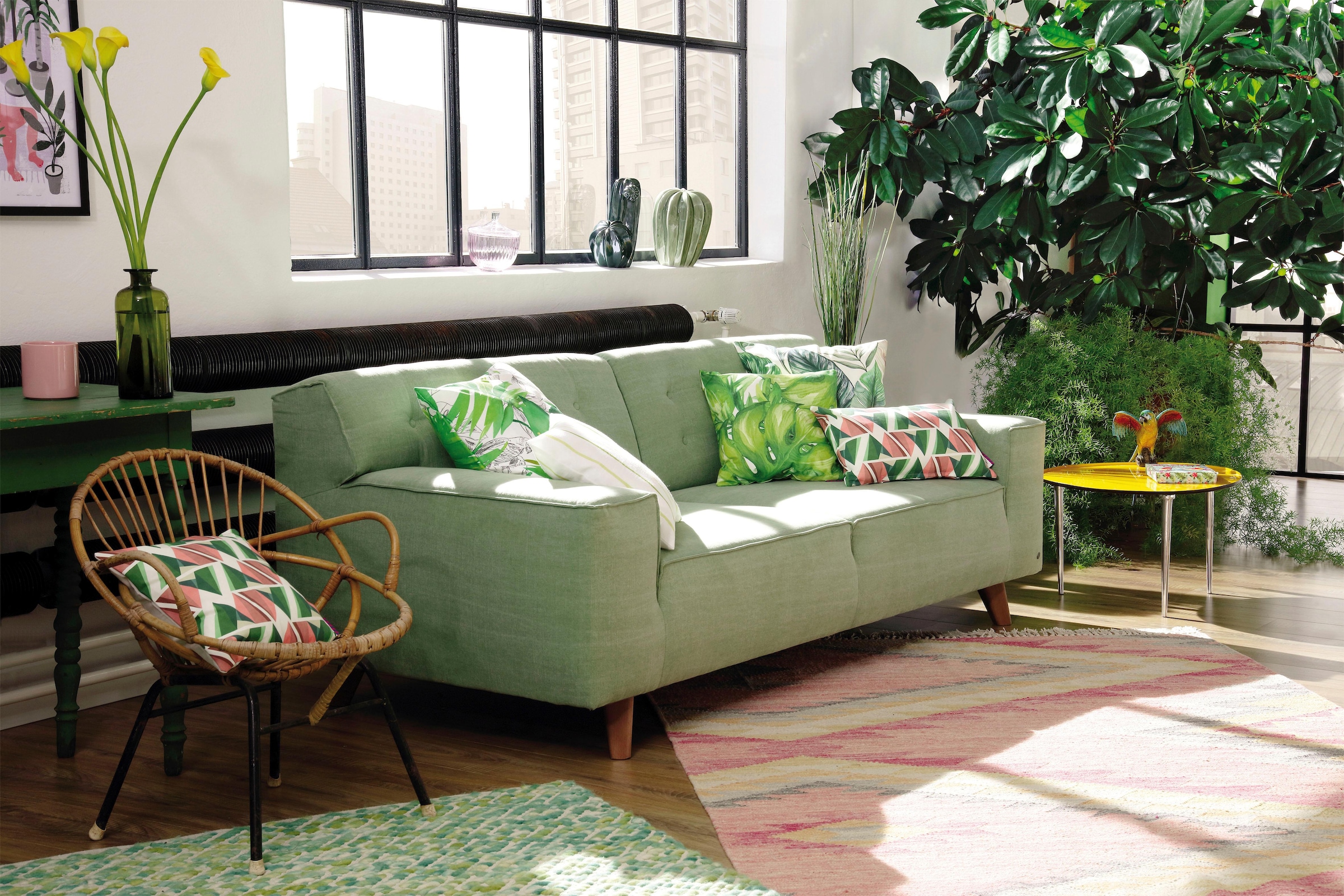 TOM TAILOR HOME Dekokissen »GREEN JUNGLE«, Kissenhülle ohne Füllung, 1 Stück
