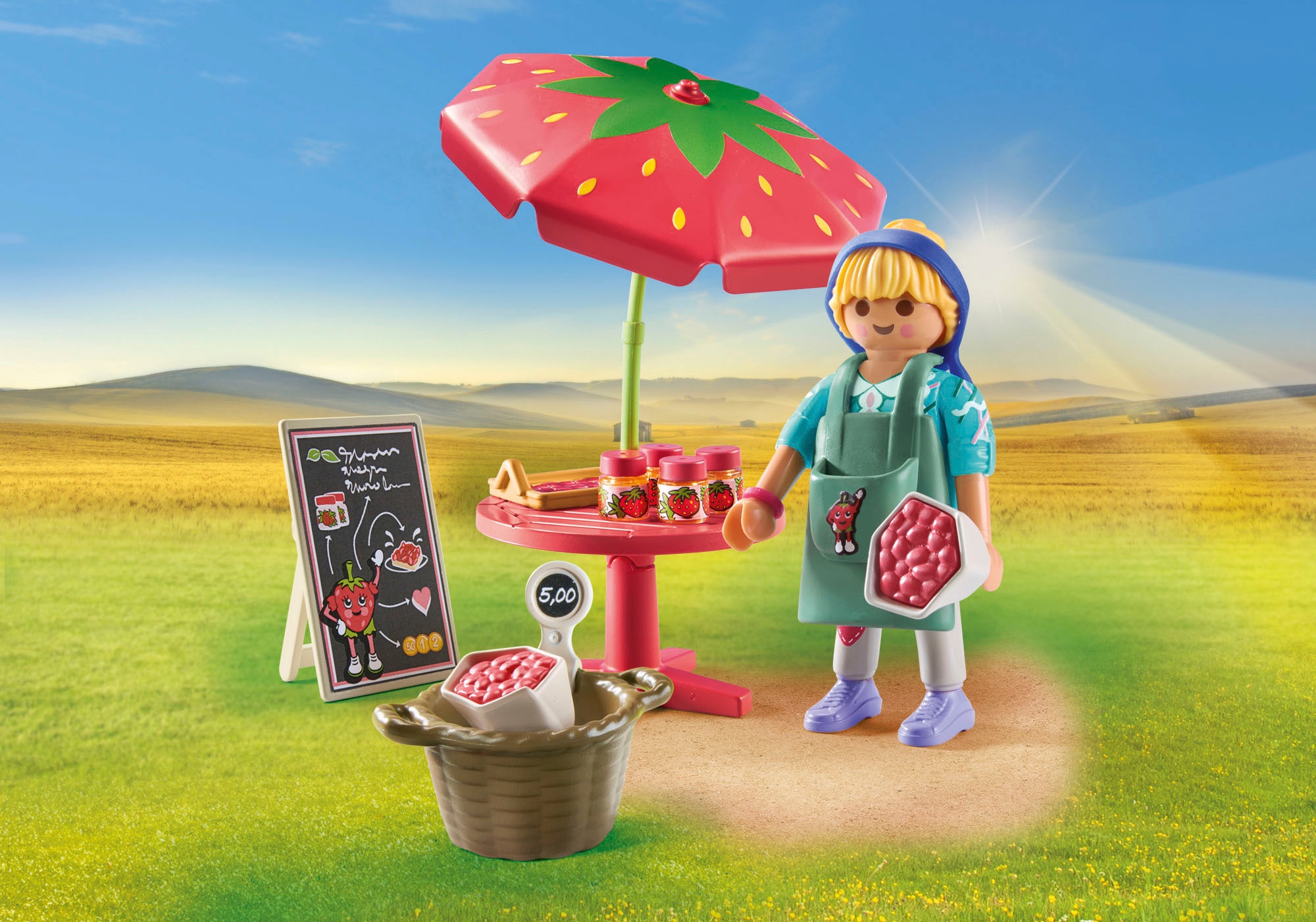 Playmobil® Konstruktions-Spielset »Marmeladenstand (71445), Country«, (26 St.), teilweise aus recyceltem Material; Made in Europe