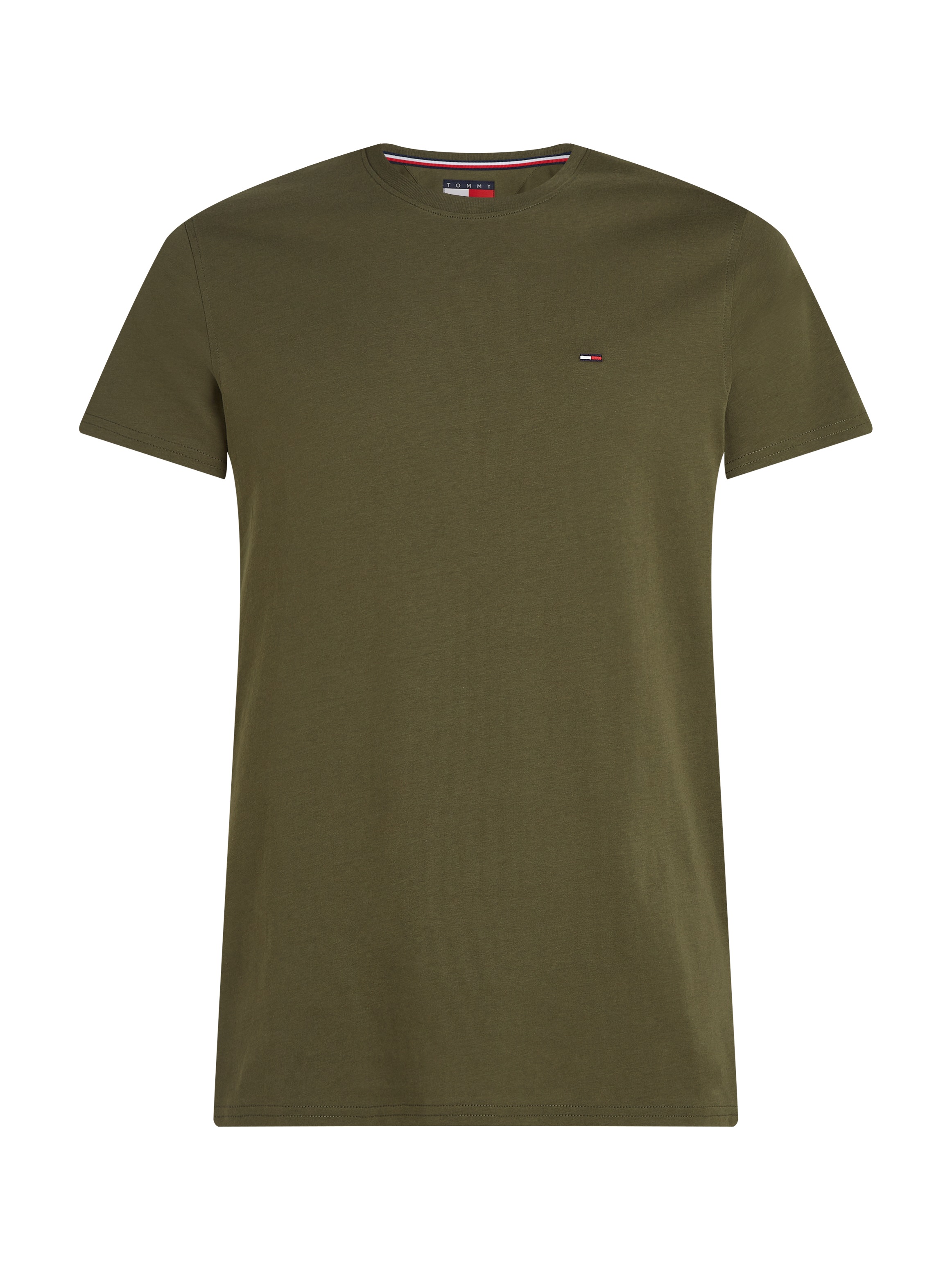 Tommy Jeans T-Shirt »TJM ESSENTIAL SOLID TEE«, mit Rundhalsausschnitt und dezenter Logo-Flag