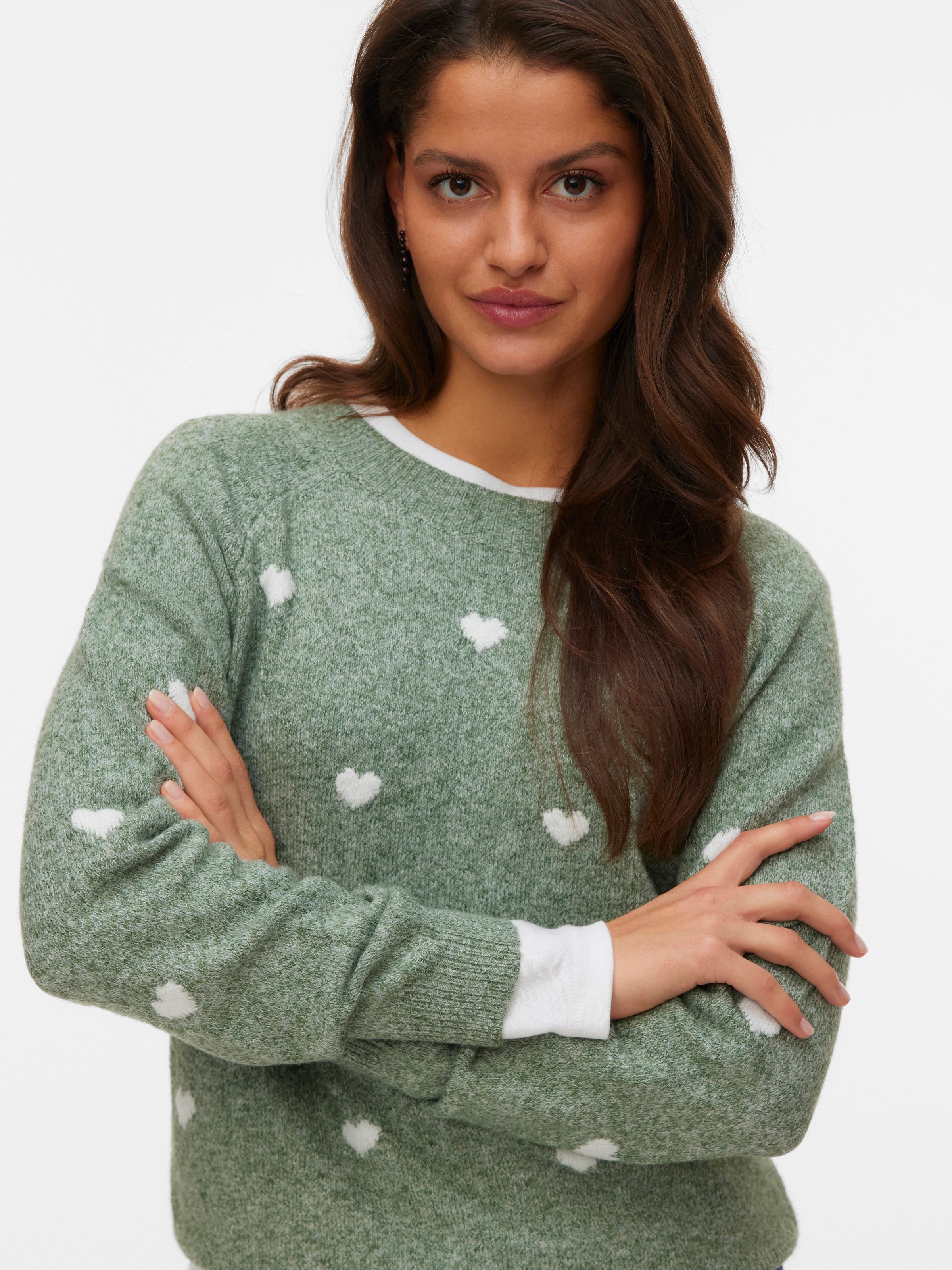 Vero Moda Rundhalspullover »VMDOFFY INTARSIA LS O-NCK PULLOV GA NOOS« mit Strickmuster
