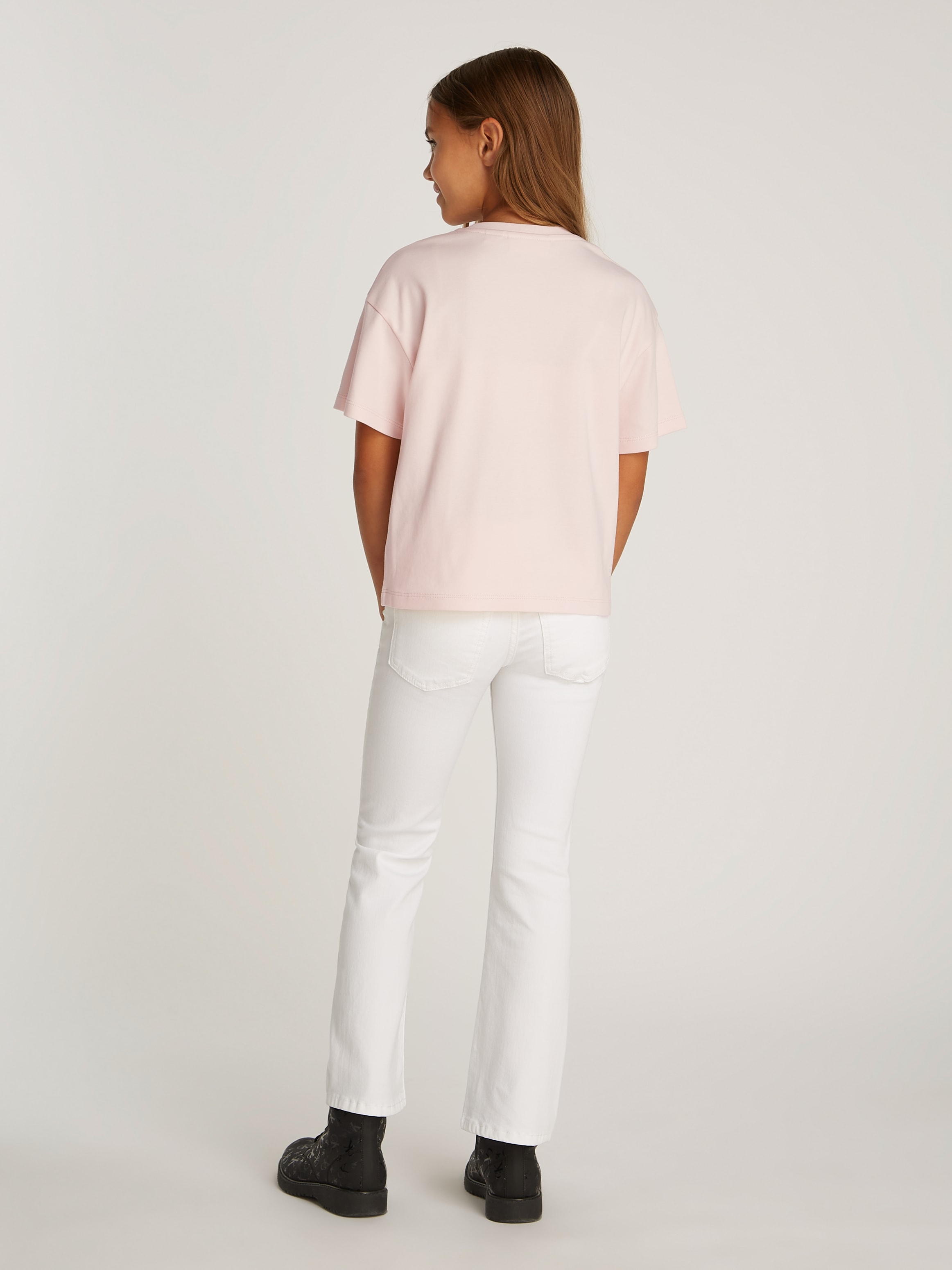 Calvin Klein Jeans T-Shirt »SCRIPT LOGO BOXY SS T-SHIRT«, mit grossem Logo