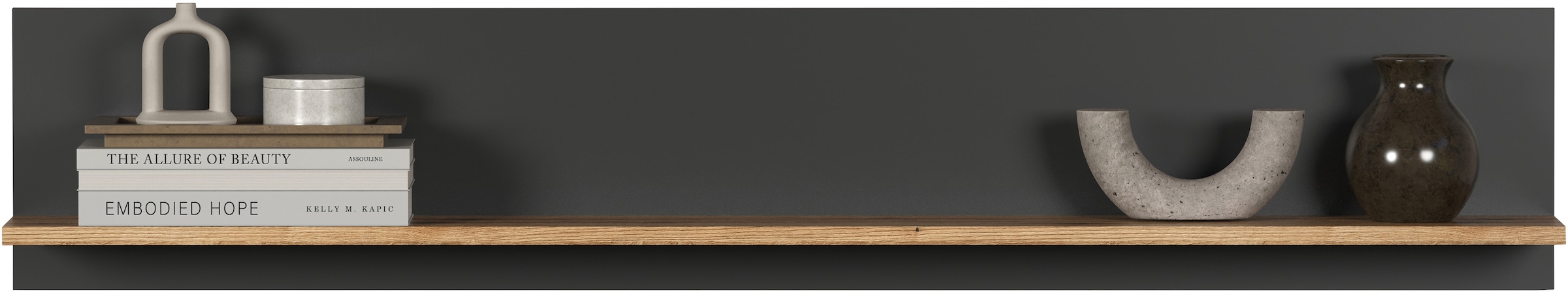 INOSIGN Wandboard »Estepona«, (1 St.), grosszügige Bücherleiste mit den Massen (B/T/H) 150/18/25 cm