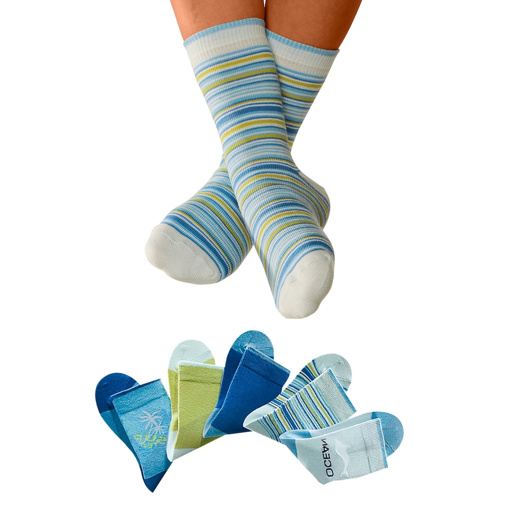 H.I.S Socken, (5 Paar), mit verstärkter Ferse & Spitze