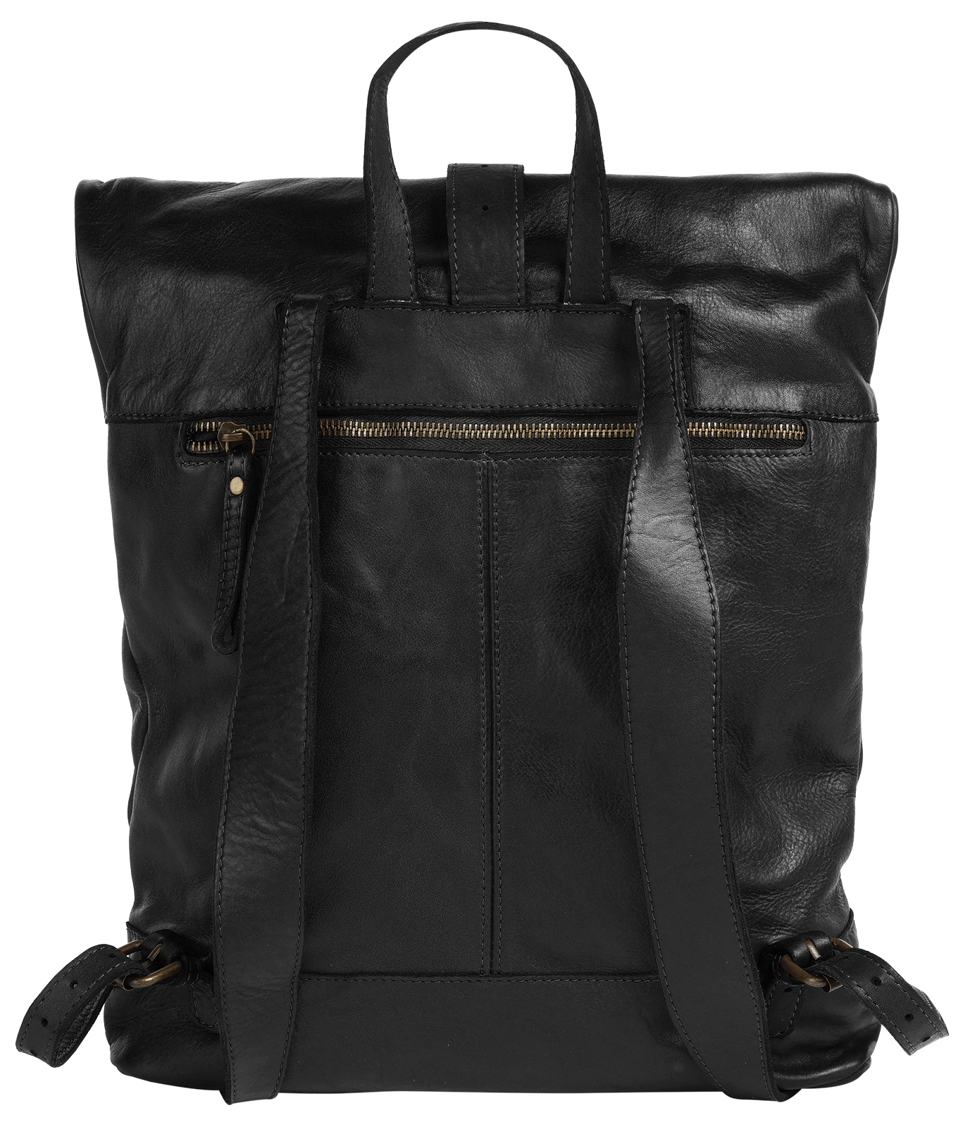 forty° Tagesrucksack, echt Leder, Made in Italy