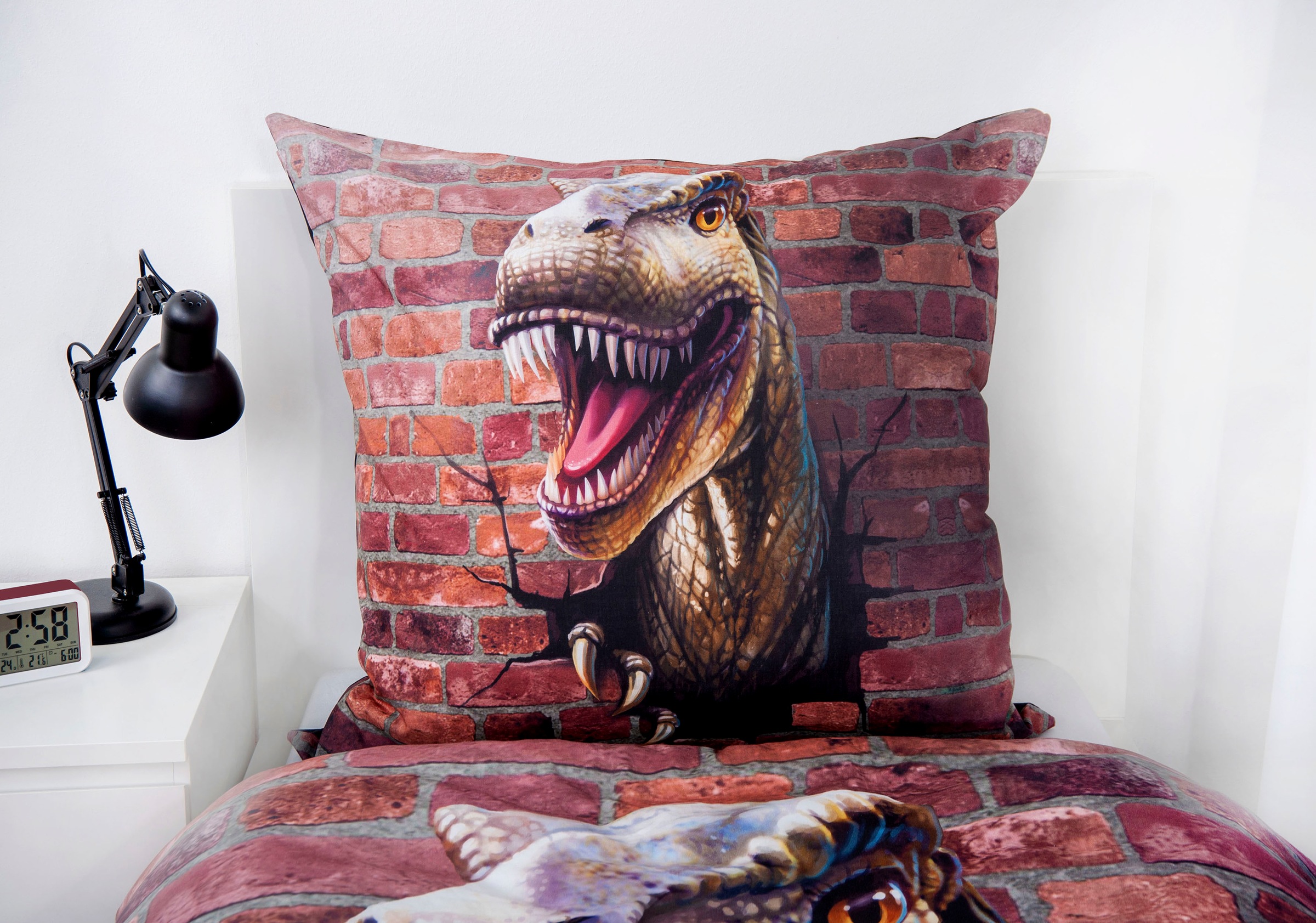 Herding Young Collection Wendebettwäsche »Dino 3D«, mit tollem 3D Motiv