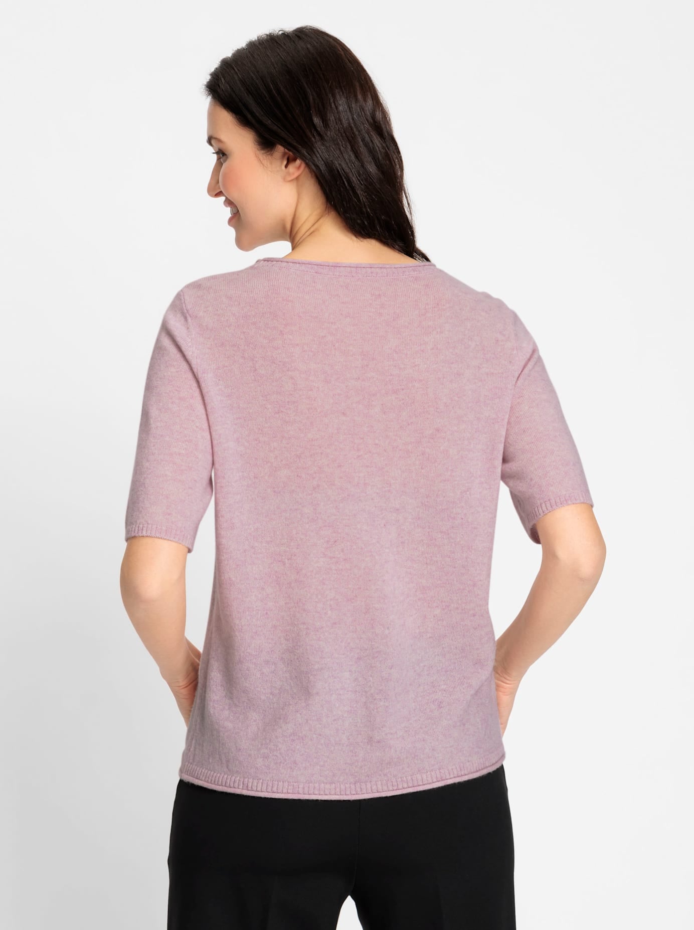 Inspirationen Kurzarmpullover »Feinstrick-Pullover«