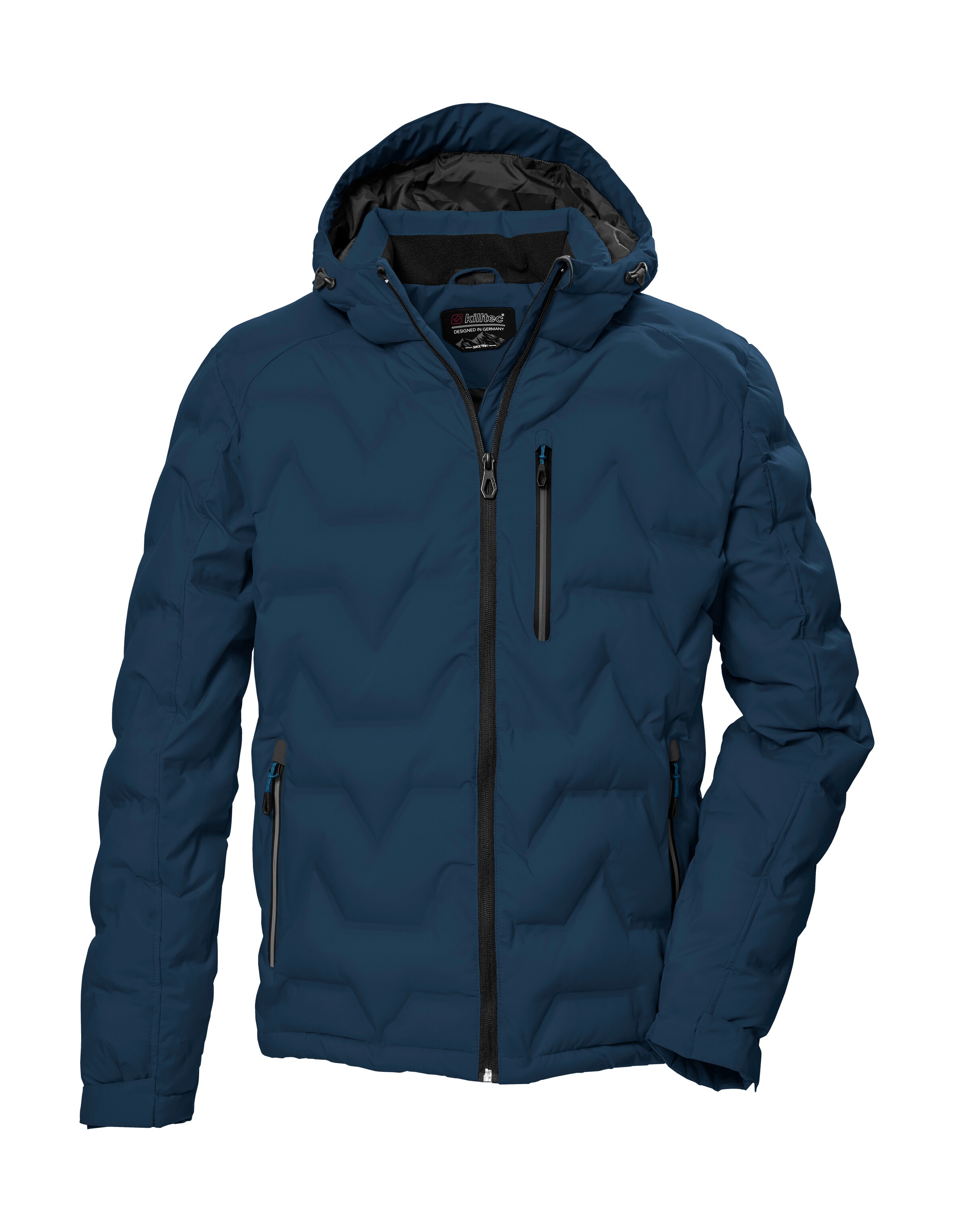Killtec Steppjacke »KOW 60 MN QLTD JCKT« Wasser- und windabweisend, atmungsaktiv, verstellbare Kapuze