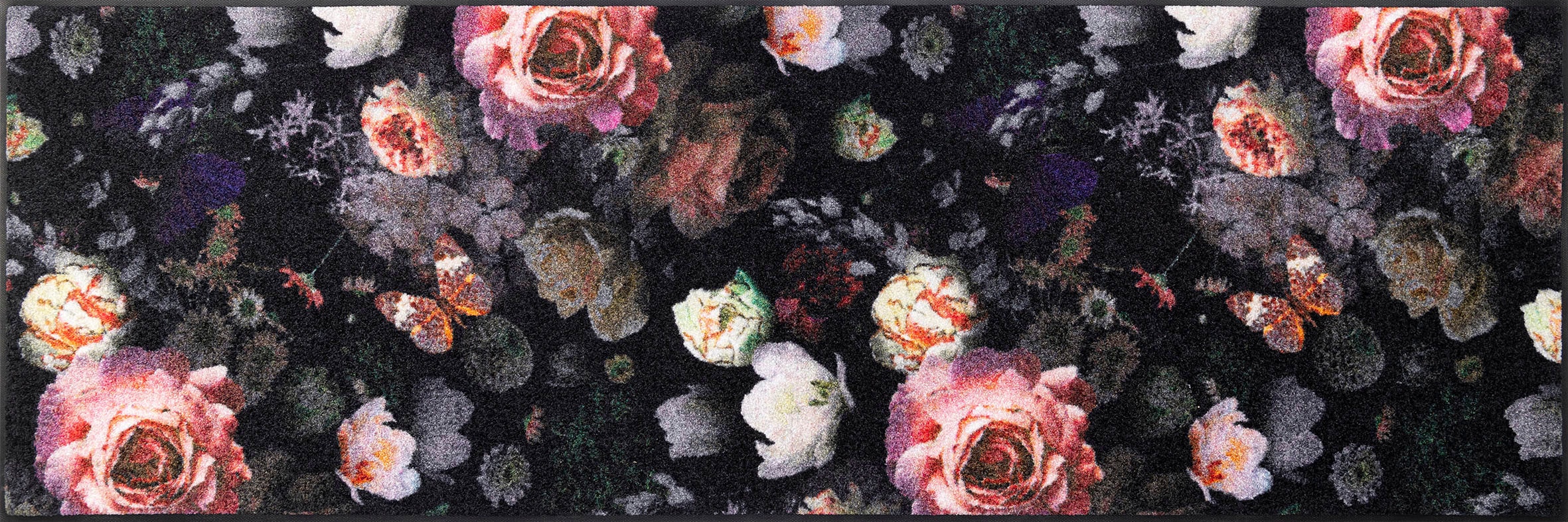 rutschhemmend, Motiv Rosen, by Kleen-Tex Läufer kaufen online waschbar Jelmoli-Versand wash+dry Schmutzfangläufer, »Night Roses«, rechteckig, |
