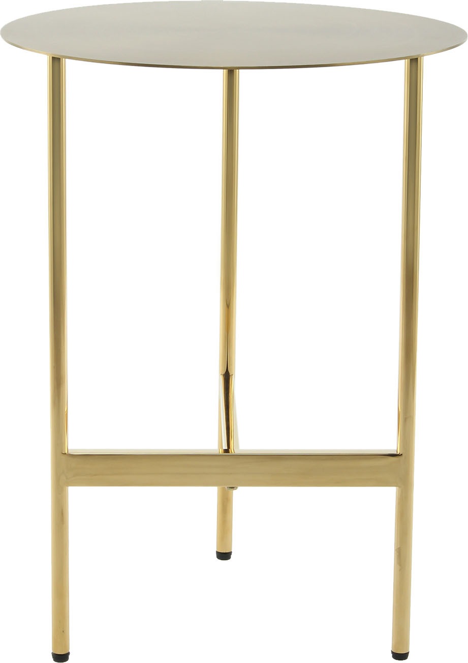 Kayoom Beistelltisch "Pero 125, Minimalistisches Design, Passt zu jedem Einrichtungsstil" 1 Stk. tlg. Gestelldesign aus Edelstahl, runde Ablagefläche, minimalistisch