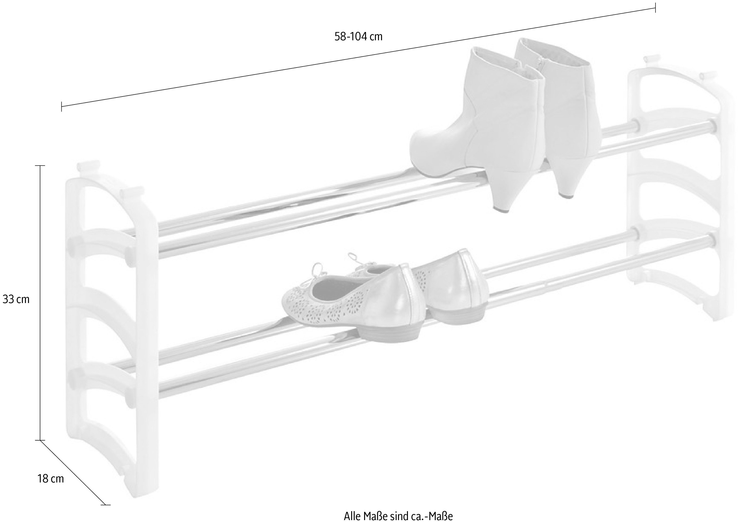 INOSIGN Schuhregal 2 Stück