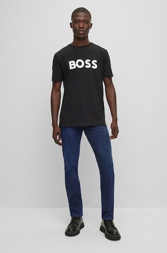 BOSS ORANGE Slim-fit-Jeans »Delaware BC-L-P«, mit Leder-Badge