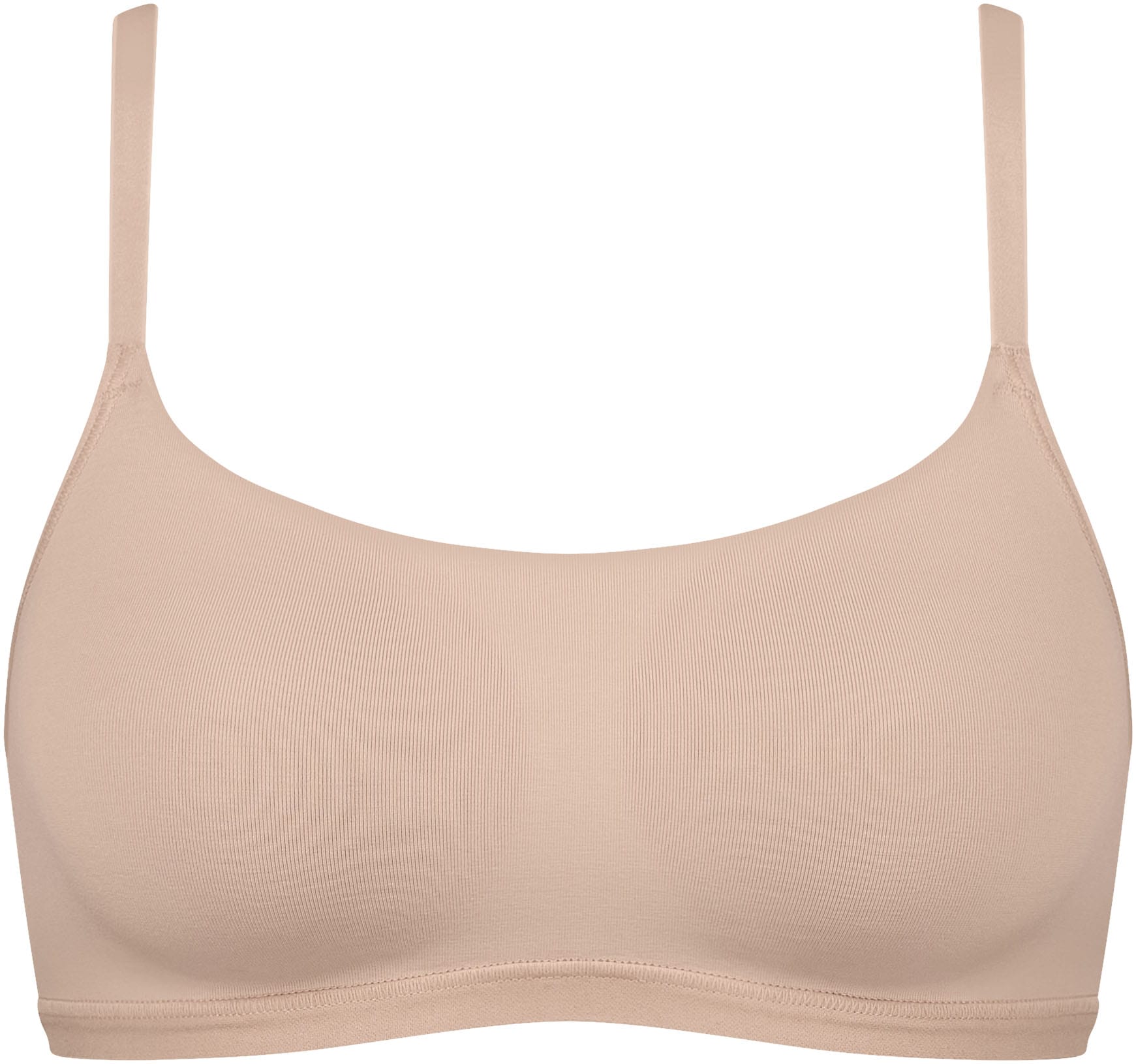 sloggi Bustier »GO Daily Cotton«, Glanz-Effekt Details, glattes, flaches, elastisches Unterbrustband