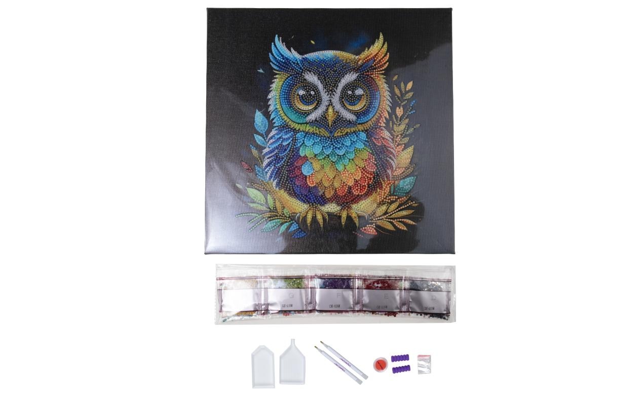 Kreativset »CRAFT Buddy Crystal Art Kit Eule«