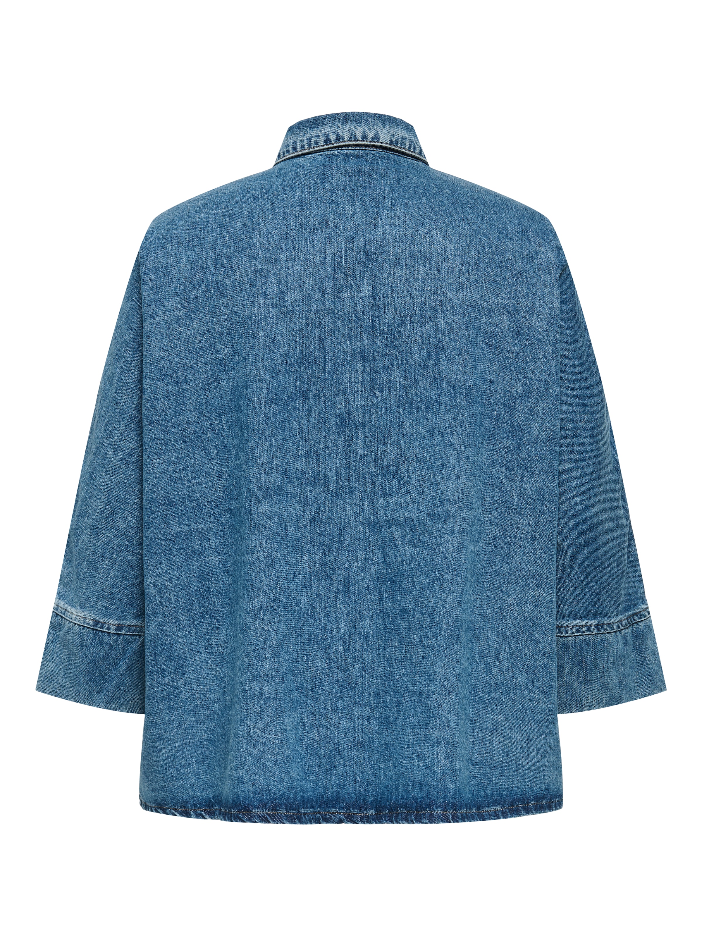 ONLY CARMAKOMA Jeansbluse »CARGRACE 3/4 DNM SHIRT CRO«