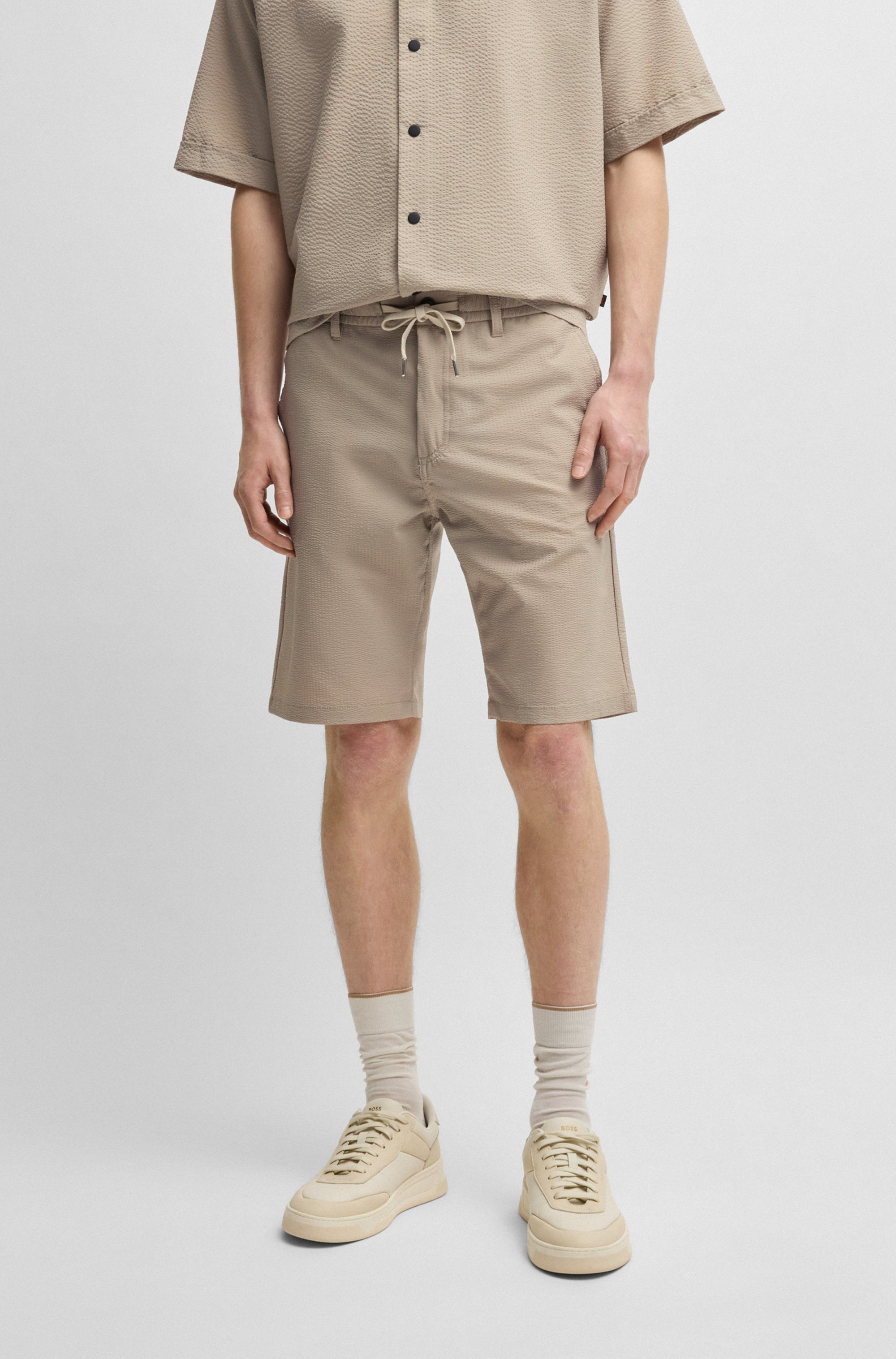 BOSS ORANGE Chinoshorts »tapered DS« mit Kordelzug