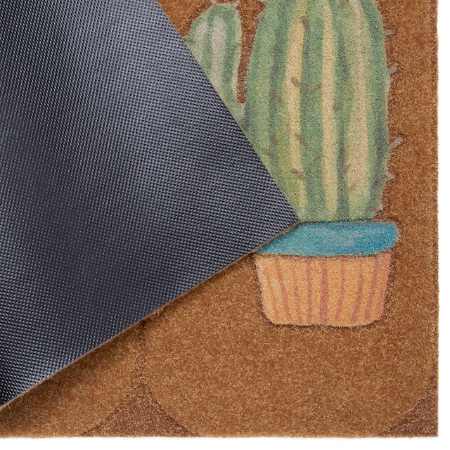 my home Fussmatte »Kaktus«, rechteckig, Kokos-Look, Robust, Pflegeleicht,  Rutschfest, Farbenfroh, Schmutzfang online bestellen | Jelmoli-Versand