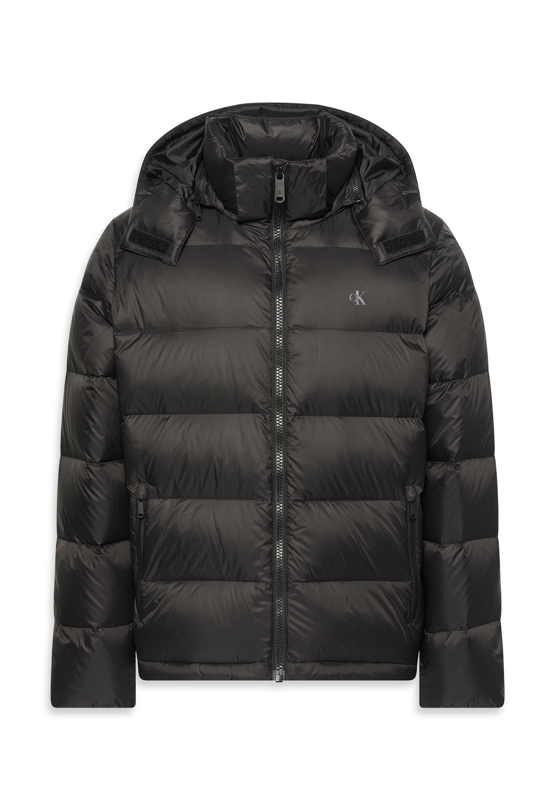Calvin Klein Jeans Steppmantel »LS NYLN ZP OFF HD DW«, Mit Rundhalsausschnitt