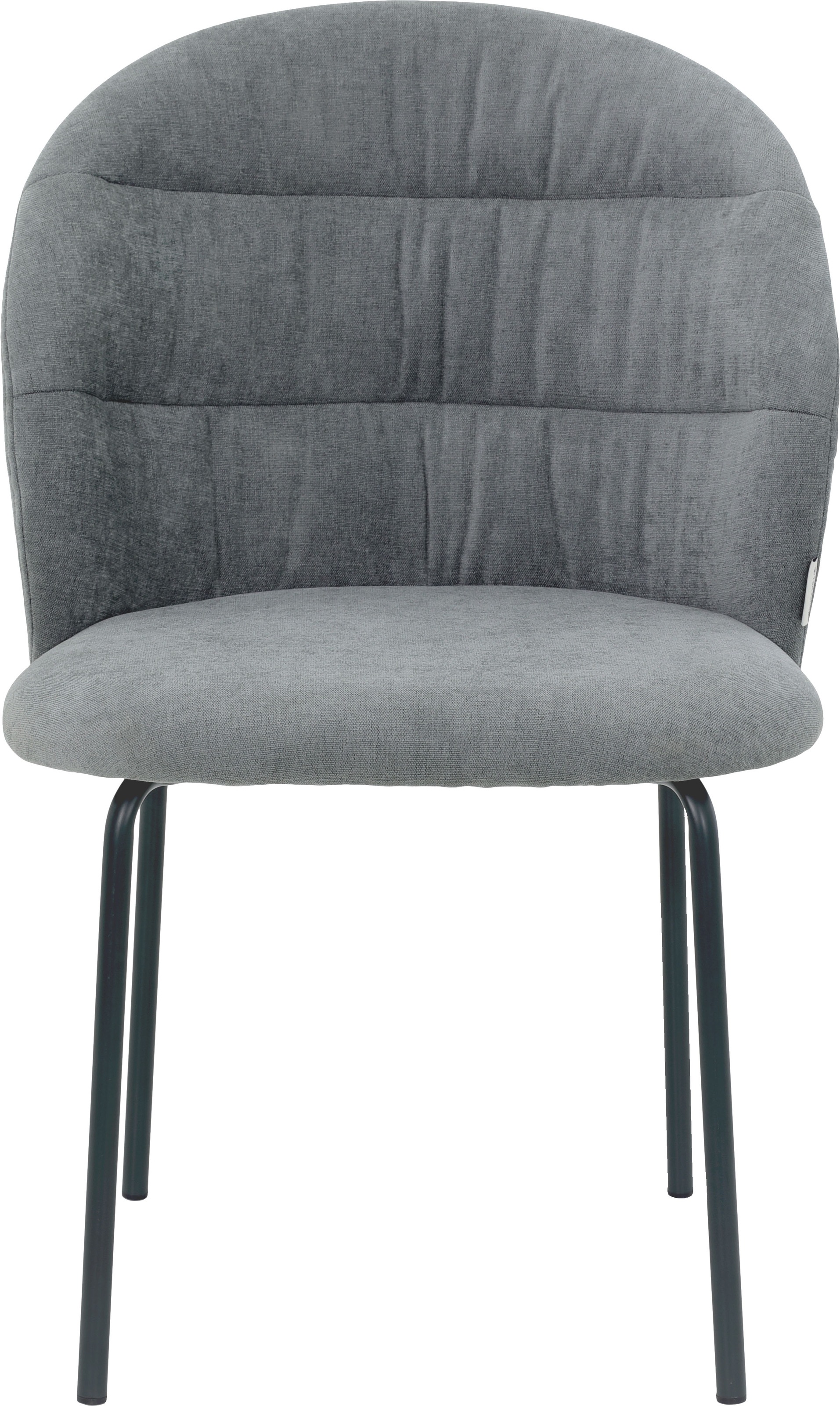 TOM TAILOR HOME 4-Fussstuhl »LEAF CHAIR«, (Set), 2 St., Chenille, 4-Fussgestell, Raffung in der Rückenlehne