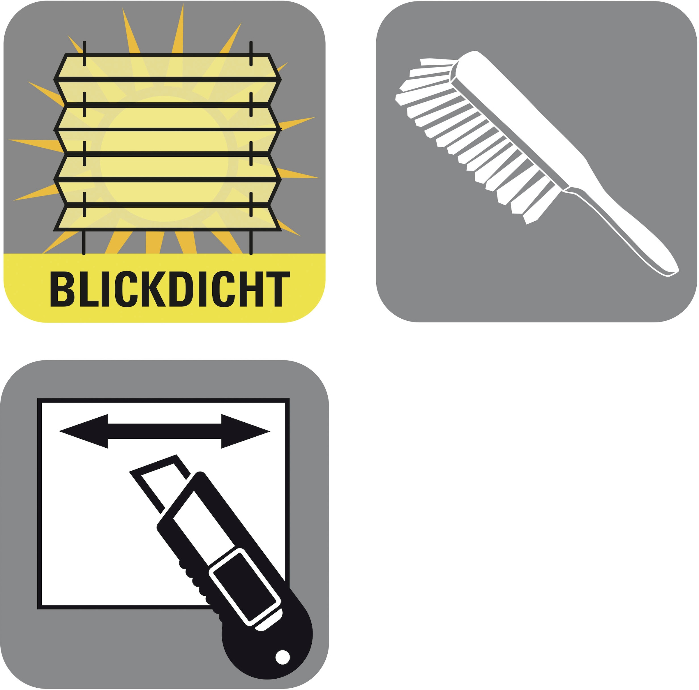 GARDINIA Plissee »Concept Tageslicht«, blickdicht, mit Bohren, verspannt, in der Breite kürzbar