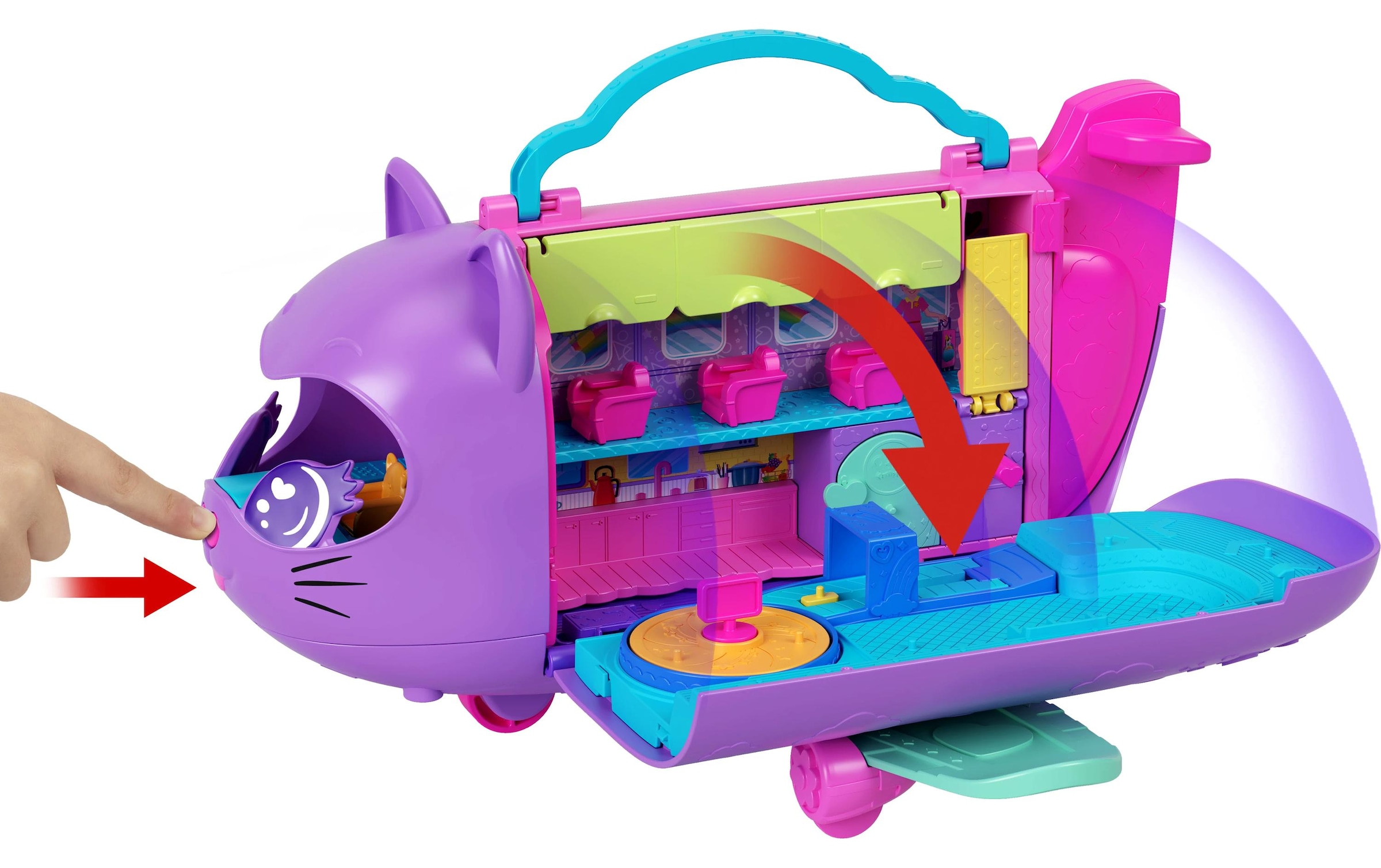 Polly Pocket Spielzeug-Flugzeug »Kitty Plane«