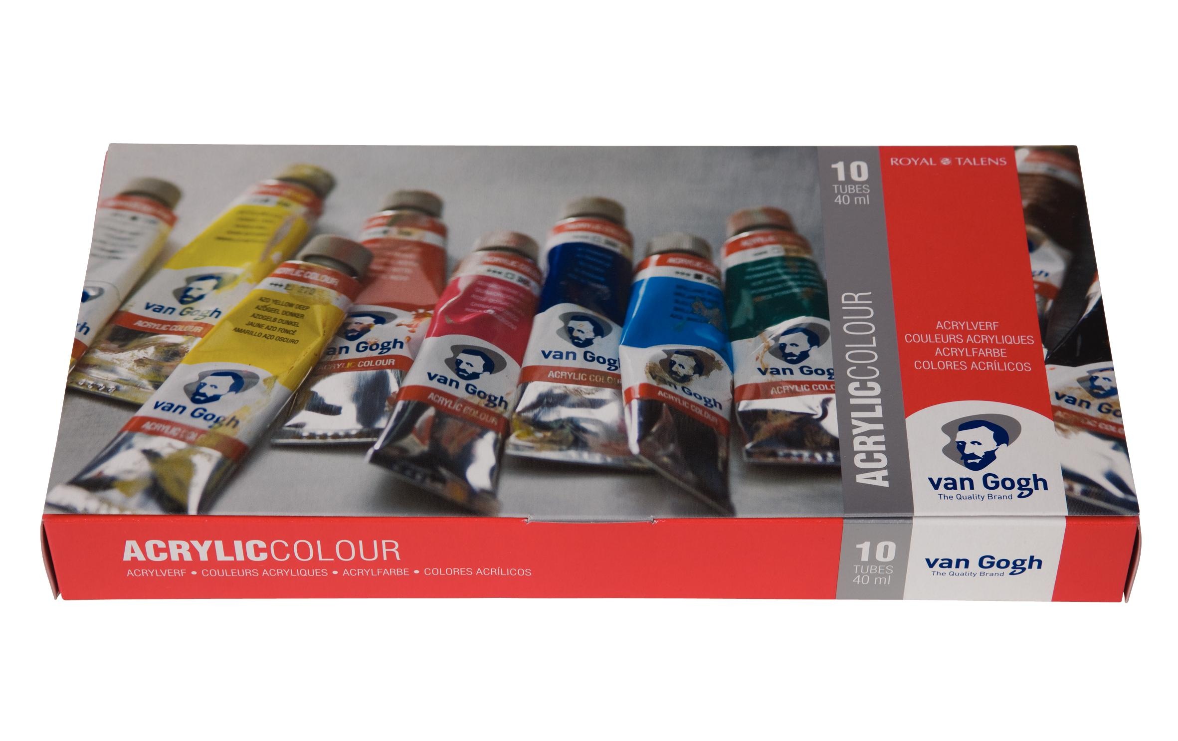 Acrylfarbe »Van Gogh Basic-Set, 40 ml, Mehrfarbig«