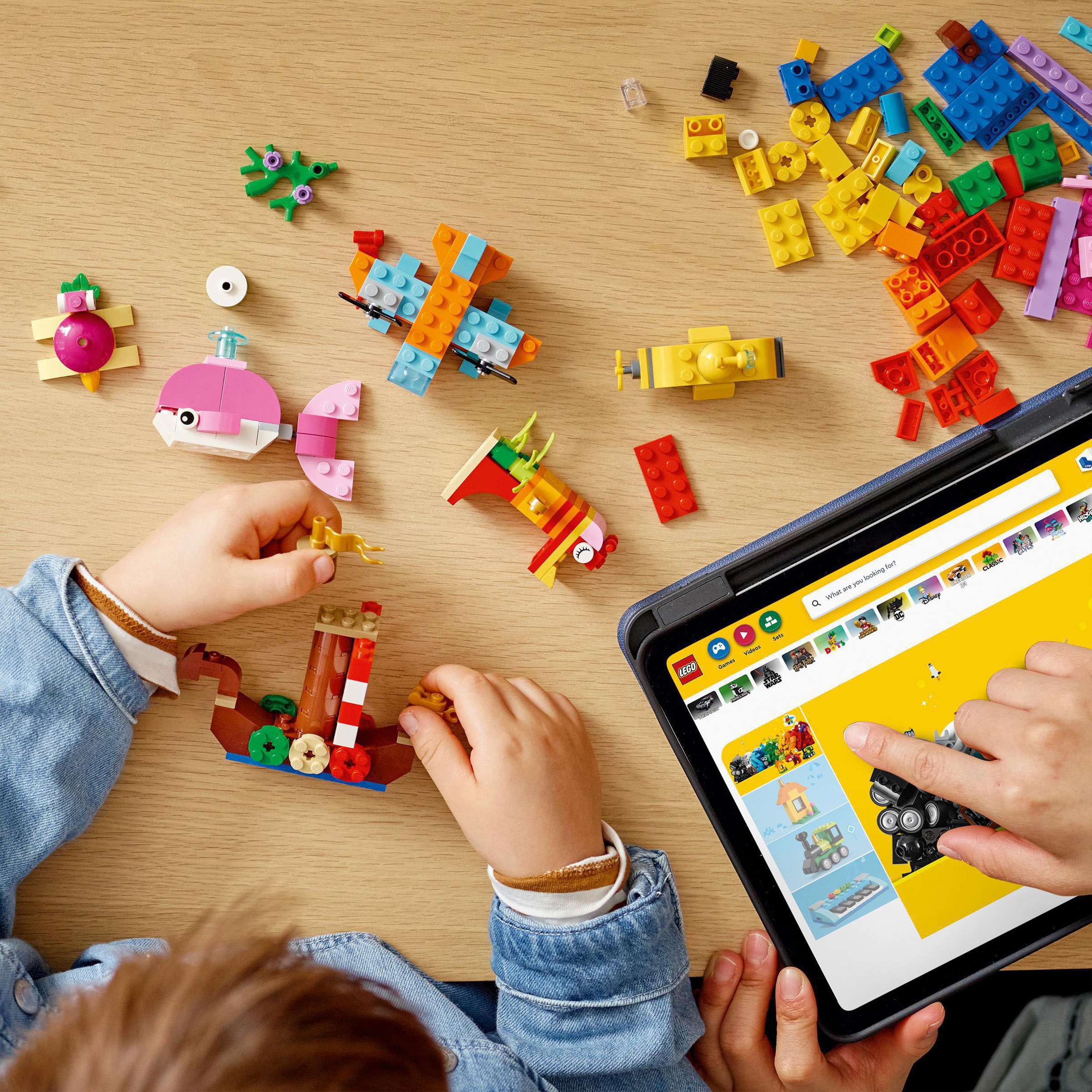 LEGO® Konstruktionsspielsteine »Kreativer Meeresspass (11018), LEGO® Classic«, (333 St.), Made in Europe