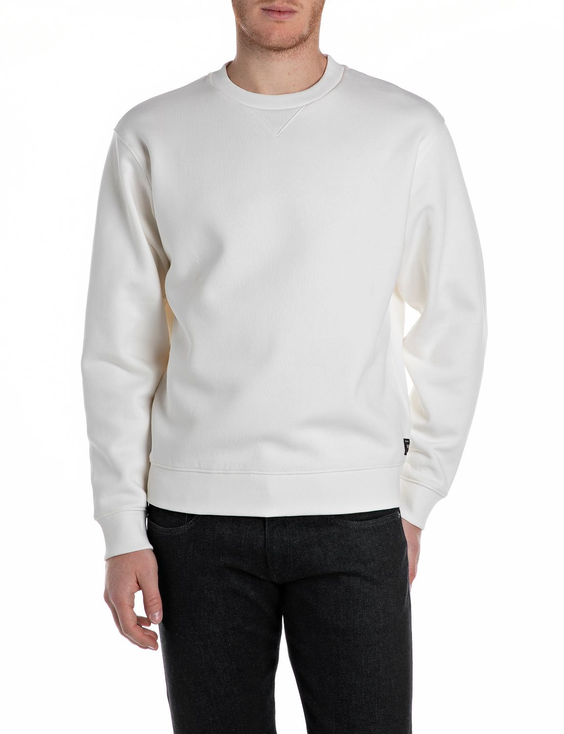 Replay Sweatshirt, mit V-Einsatz am Halsausschnitt