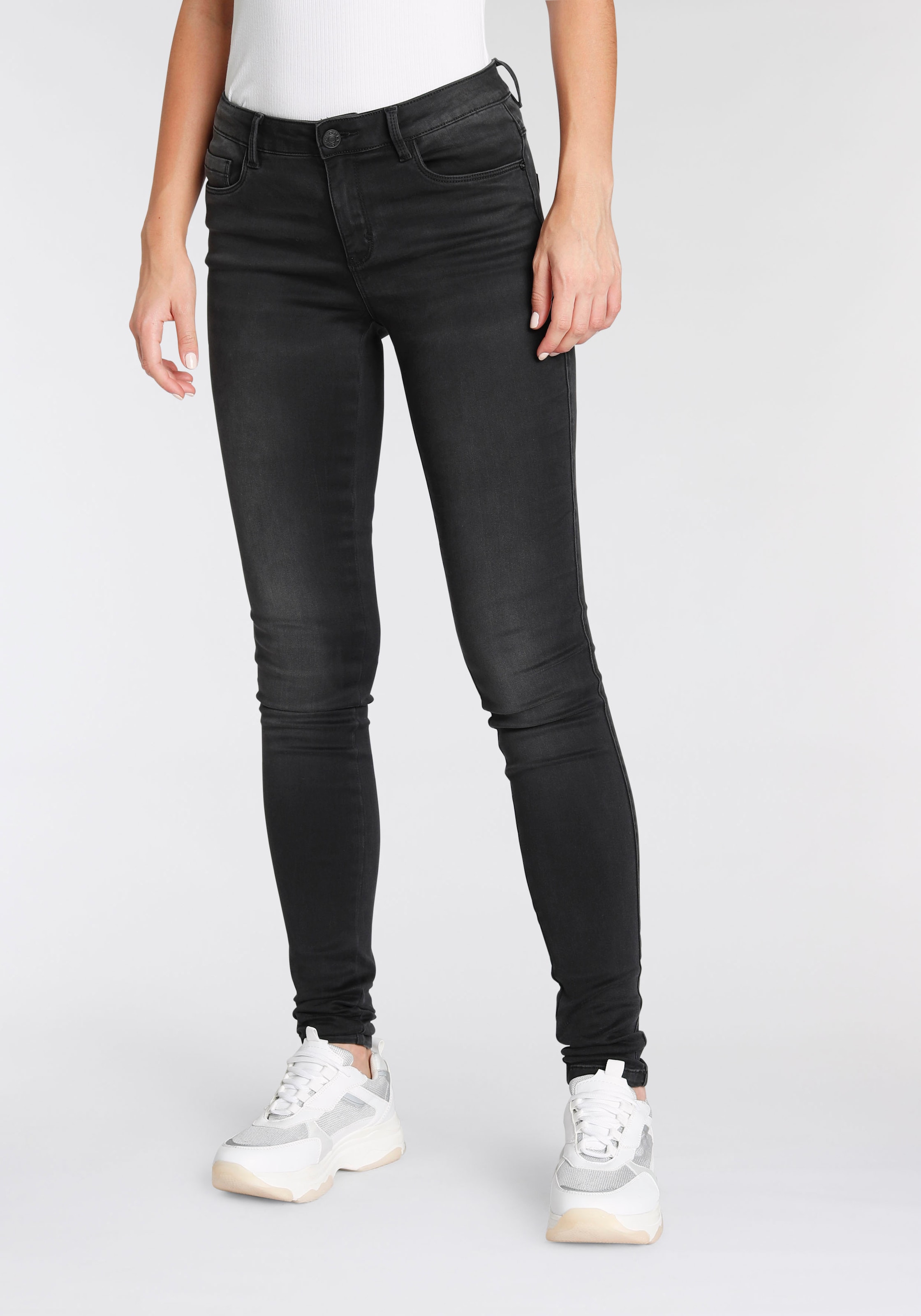 ONLY Skinny-fit-Jeans »ONLPAOLA – Extra-eng geschnittene Jeans mit figurformender Silhouette« skinny fit, modisch, Denim, Baumwollmischung