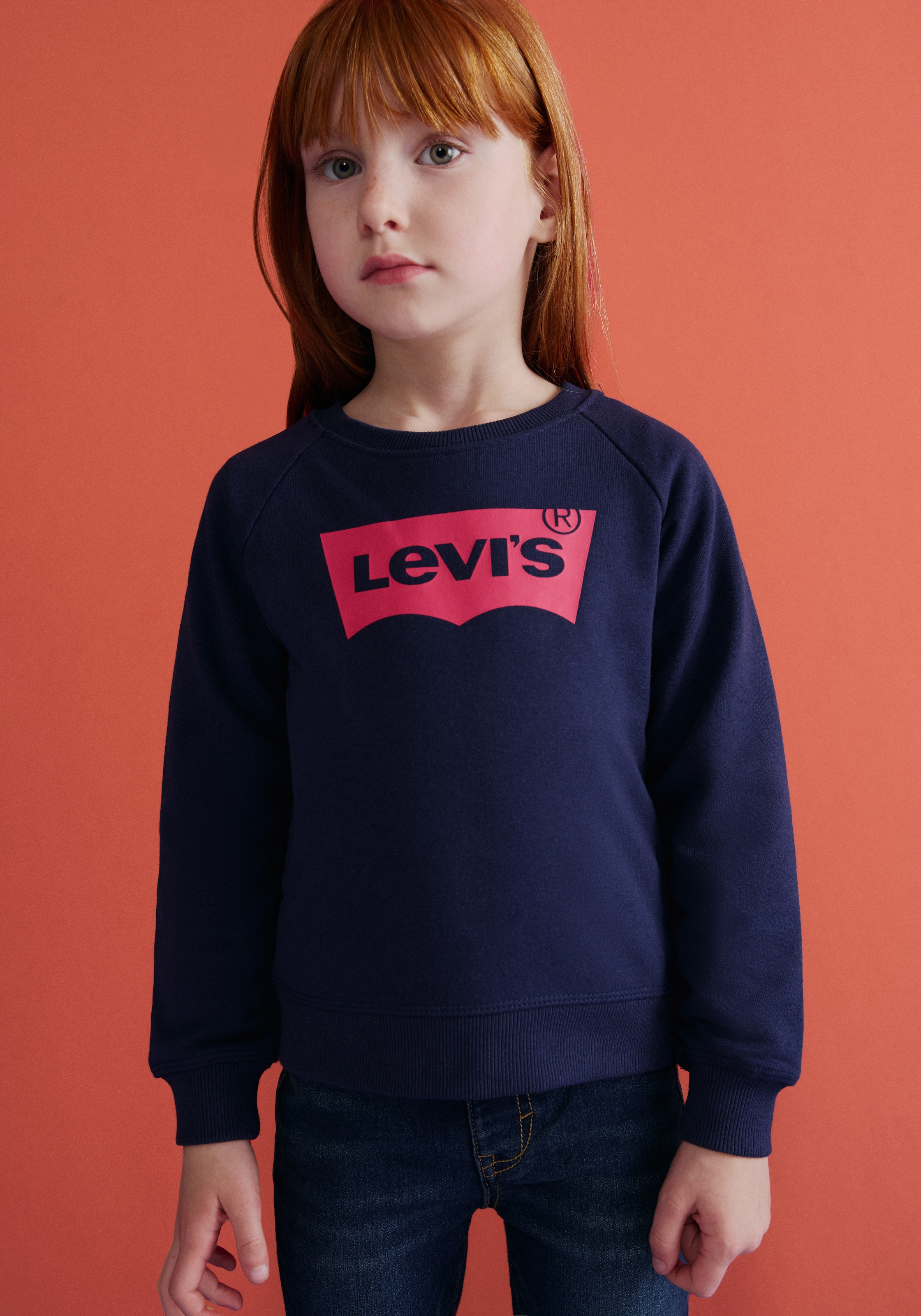 Levi's® Kids Sweatshirt »BATWING CREWNECK SWEATSHIRT«, for GIRLS