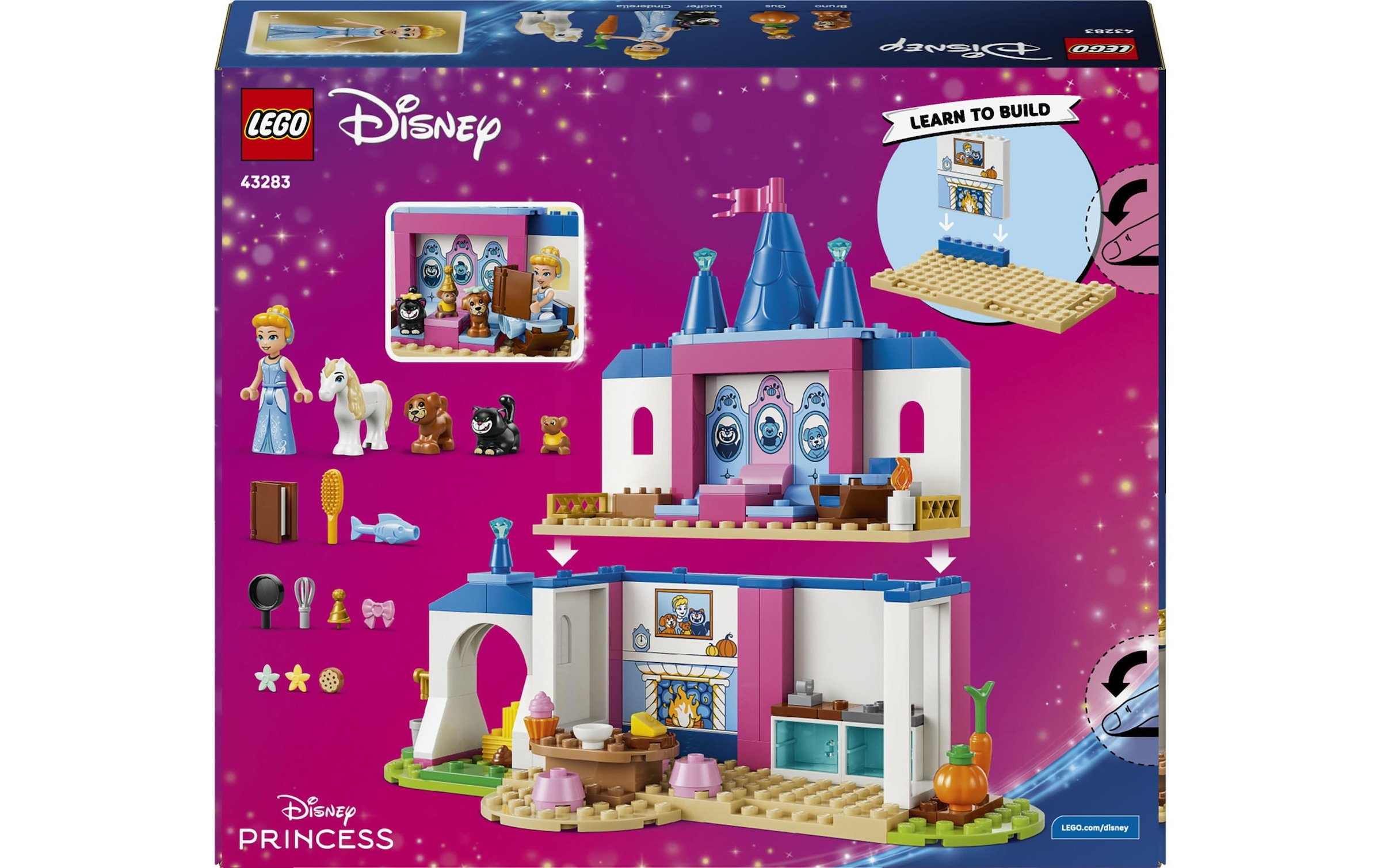 LEGO Konstruktionsspielsteine "Cinderellas Tierpalast (43283), LEGO Disney Princess" Made in Europe