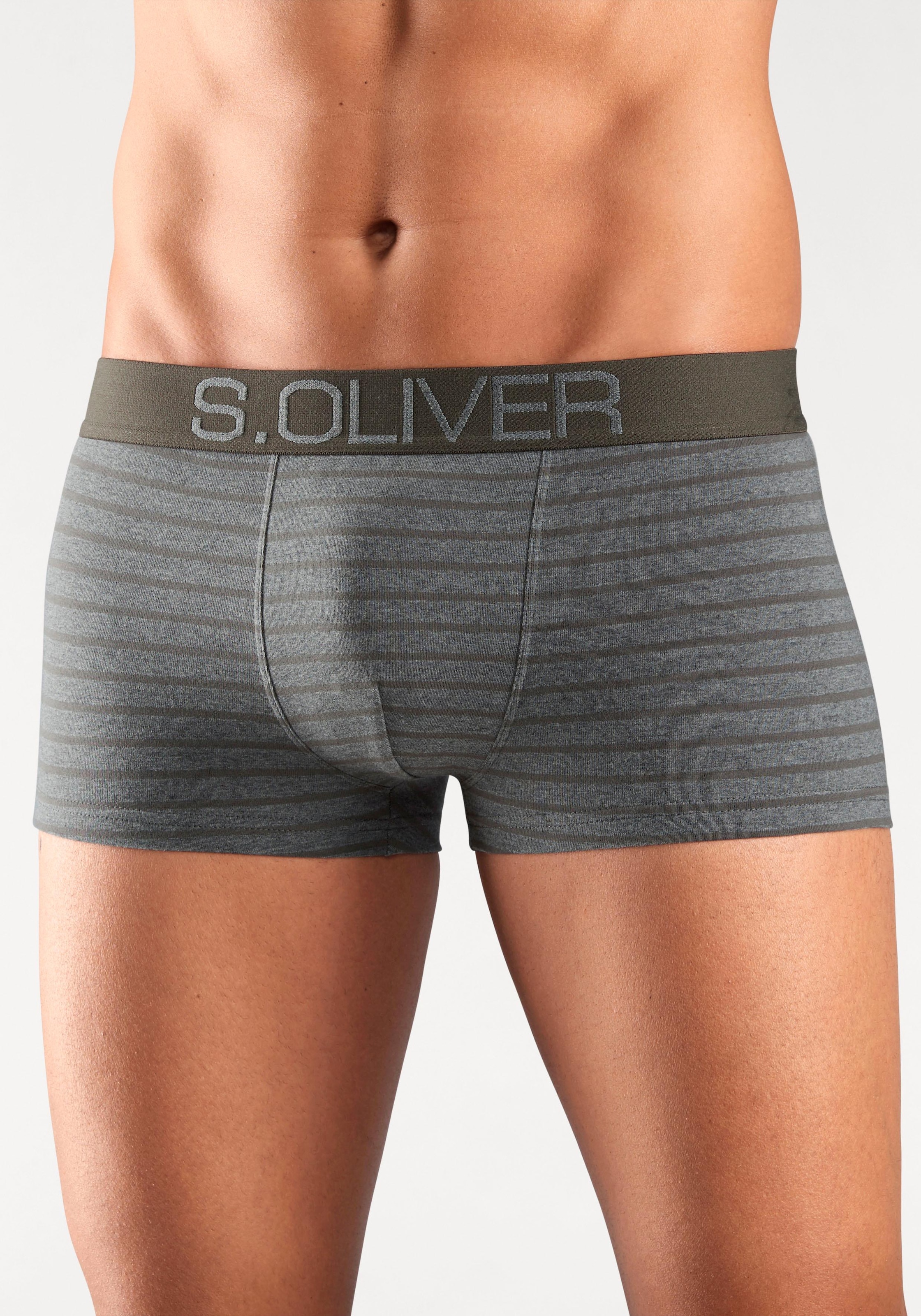 s.Oliver Boxer »Boxershorts für Herren«, (Packung, 4 St.), in Hipster-Form aus Baumwoll-Mix