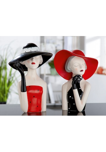 Dekofigur »Figur Lady mit schwarzem Hut«