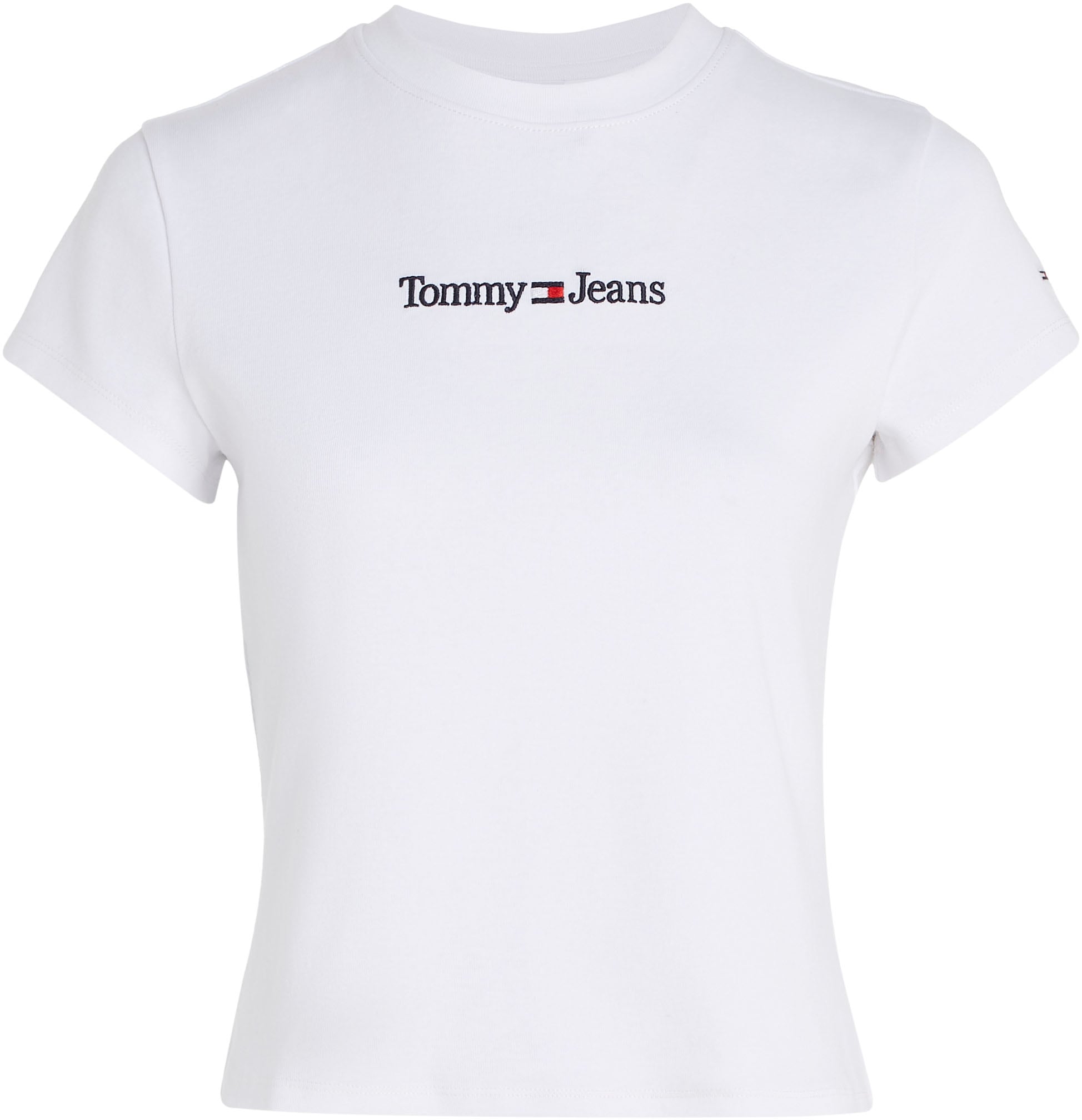 bei kaufen SERIF LINEAR Jeans Schweiz Stickereien dezenten Tommy Tommy Jeans online Kurzarmshirt SS«, mit BABY Jelmoli-Versand »TJW