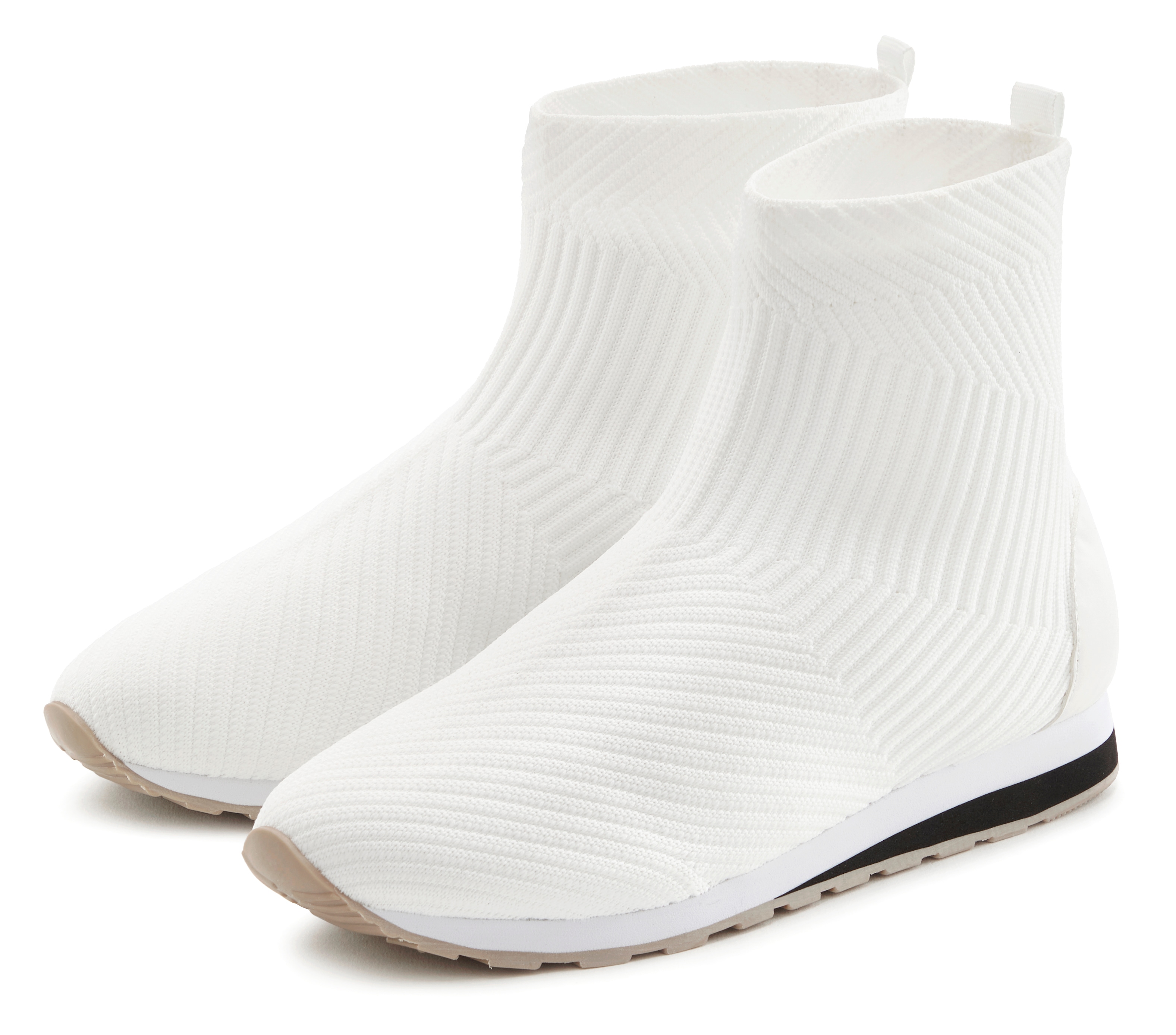 Vivance Stiefelette "Sneaker" aus elastischem Material, zum Reinschlüpfen VEGAN