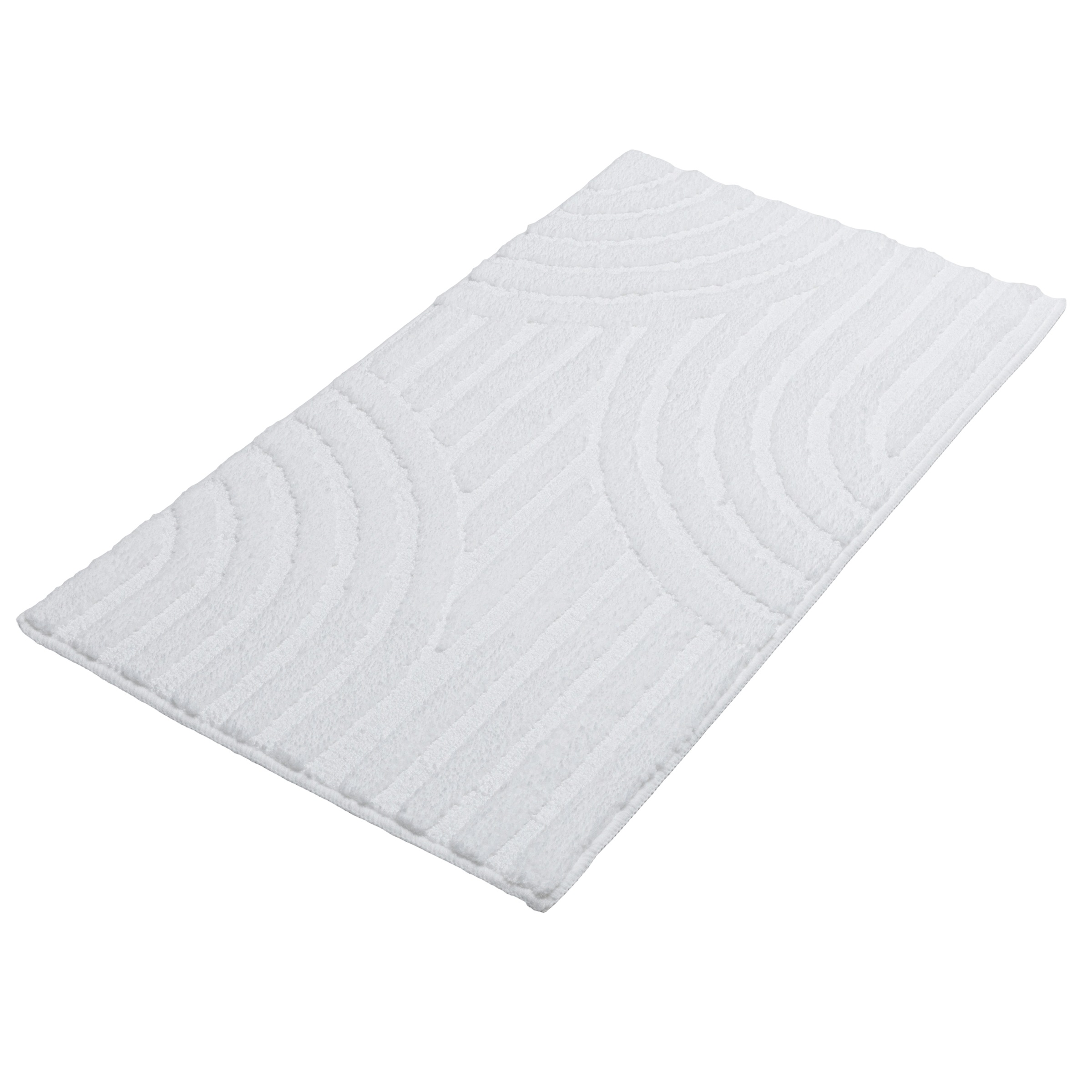 OTTO home Badematte "Regona Scandi, Badvorleger, Badezimmer Teppich, Duschvorleger" Höhe 10 mm rutschhemmend beschichtet strapazierfähig Badteppich, Uni Farben, Hoch-Tief-Effekt, modernes Muster, Zen