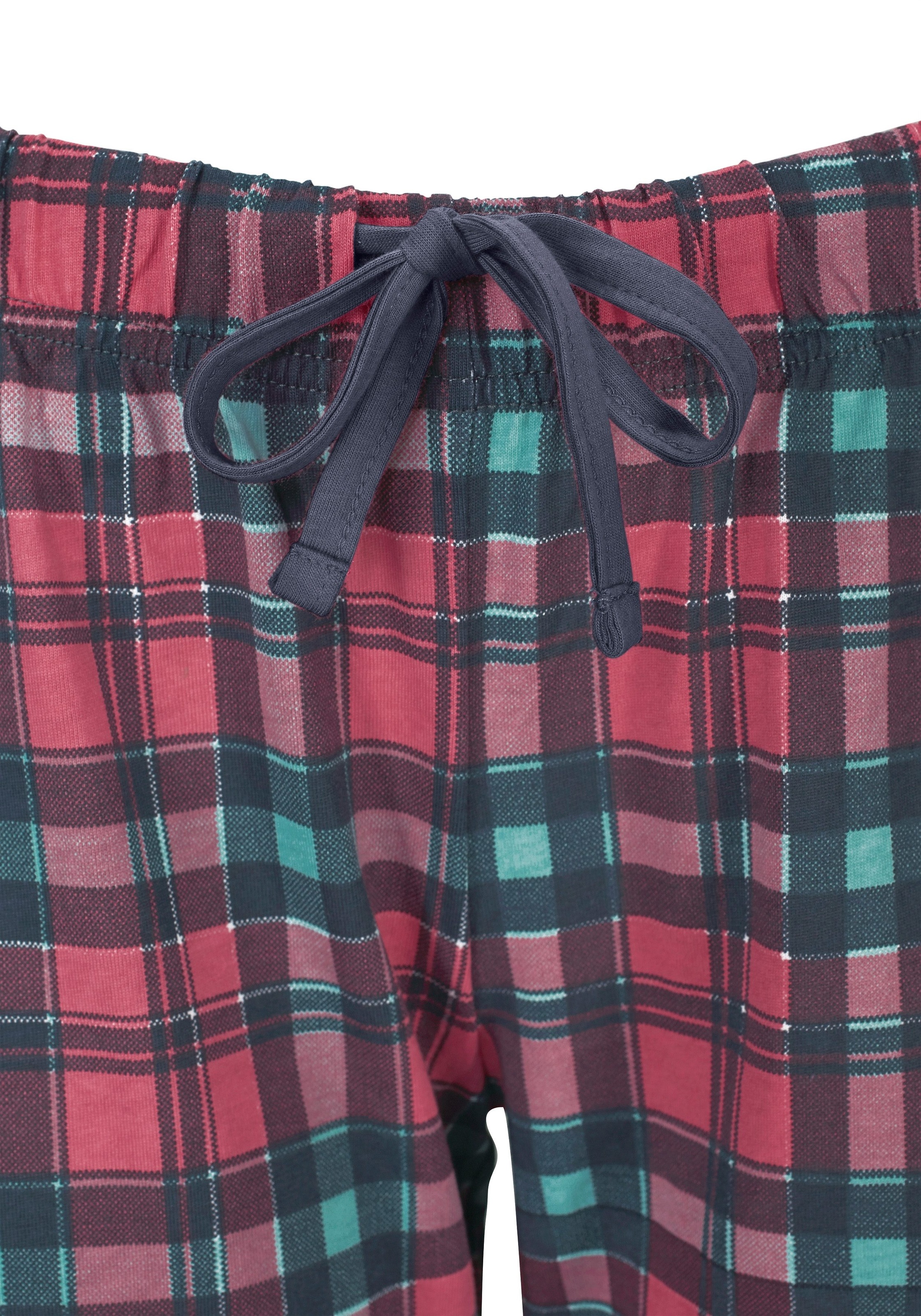 H.I.S Capri-Pyjama, (2 tlg., 1 Stück), mit und bei Basic-Shirt karierter online shoppen passendem Hose Jelmoli-Versand Schweiz